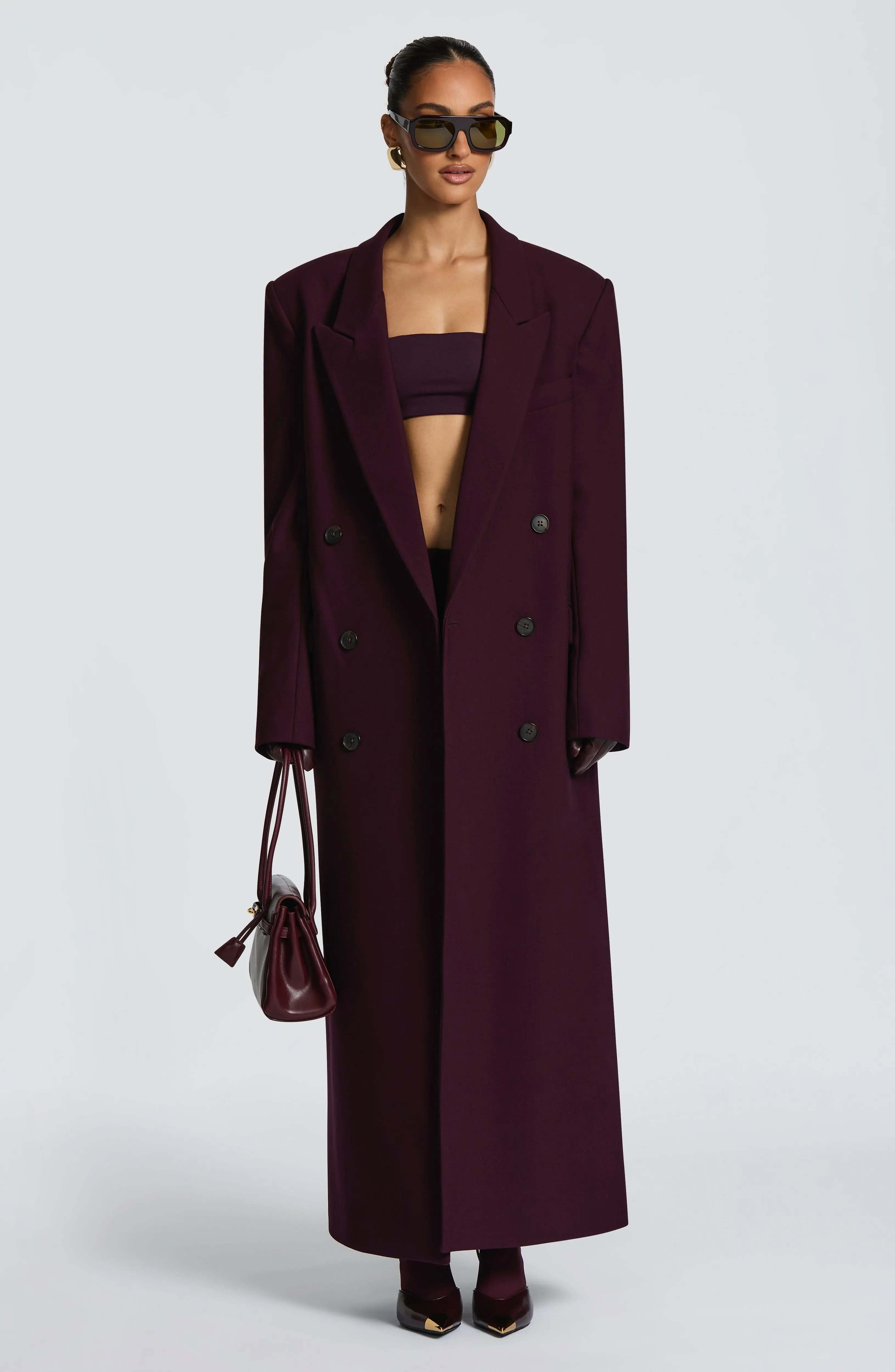 Michelle Coat - Plum - Image 6