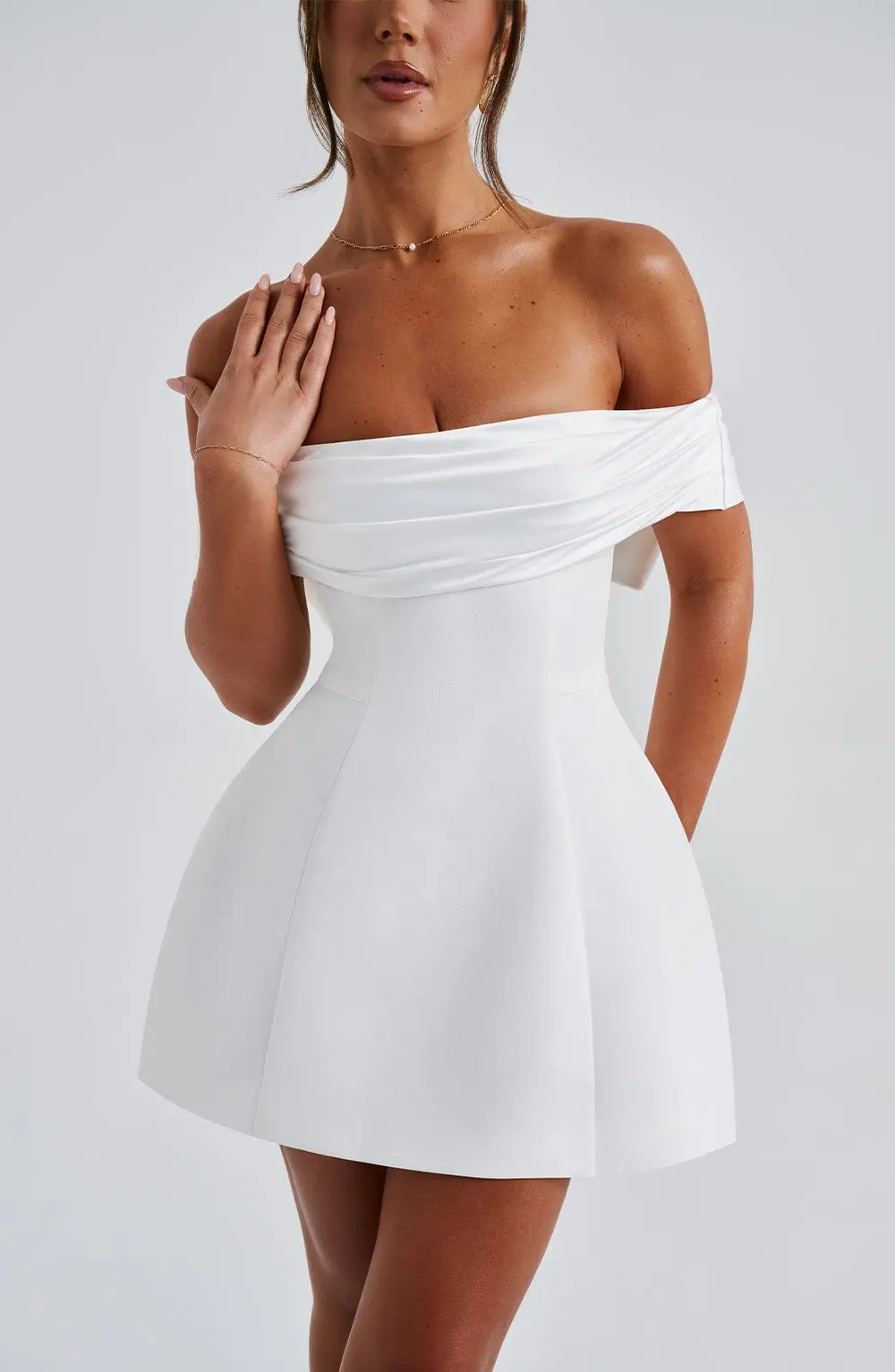 Delta Mini Dress - Ivory - Image 15