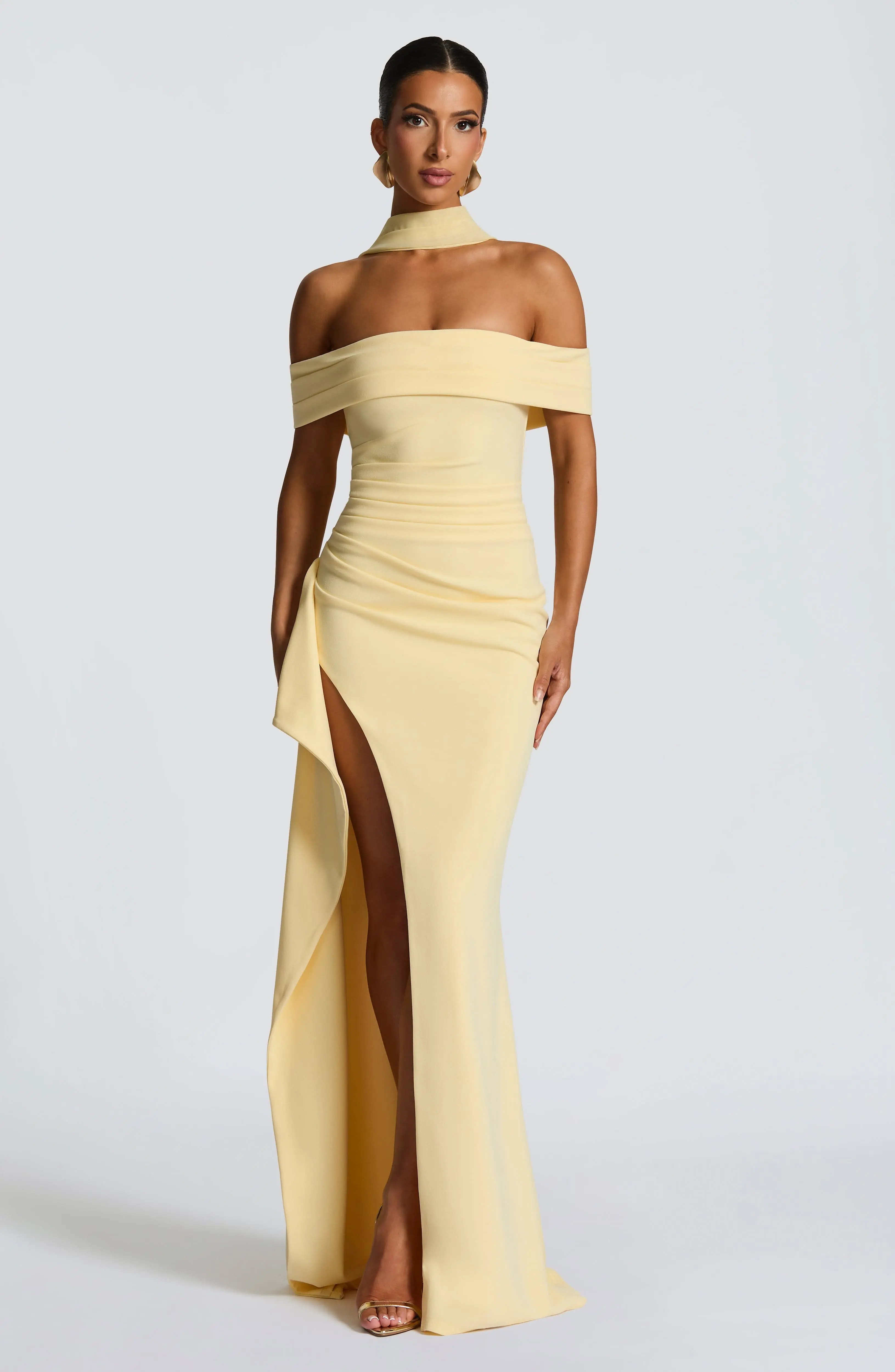 Joyce Maxi Dress - Lemon - Image 3