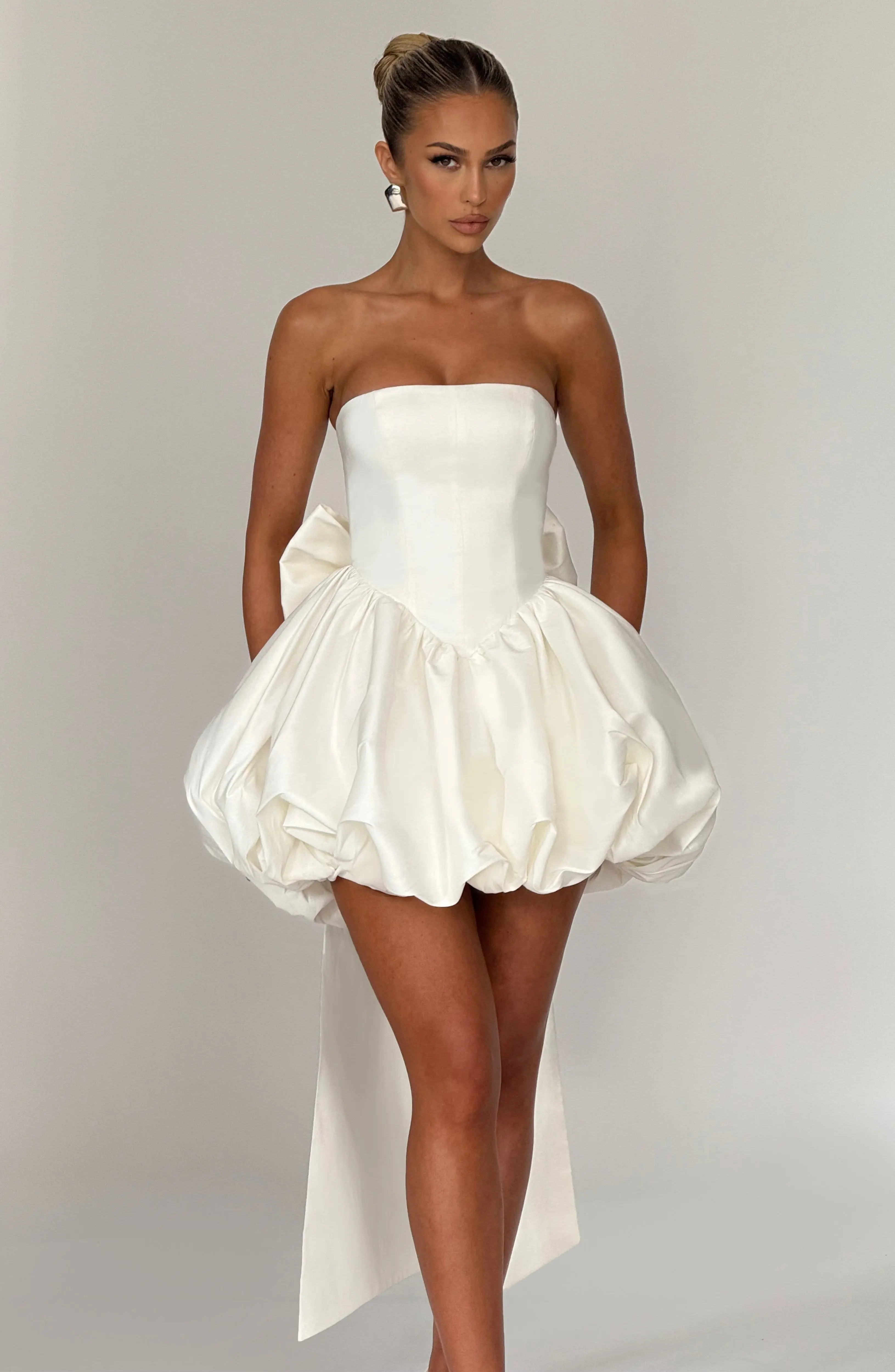 Lotus Mini Dress - Ivory
