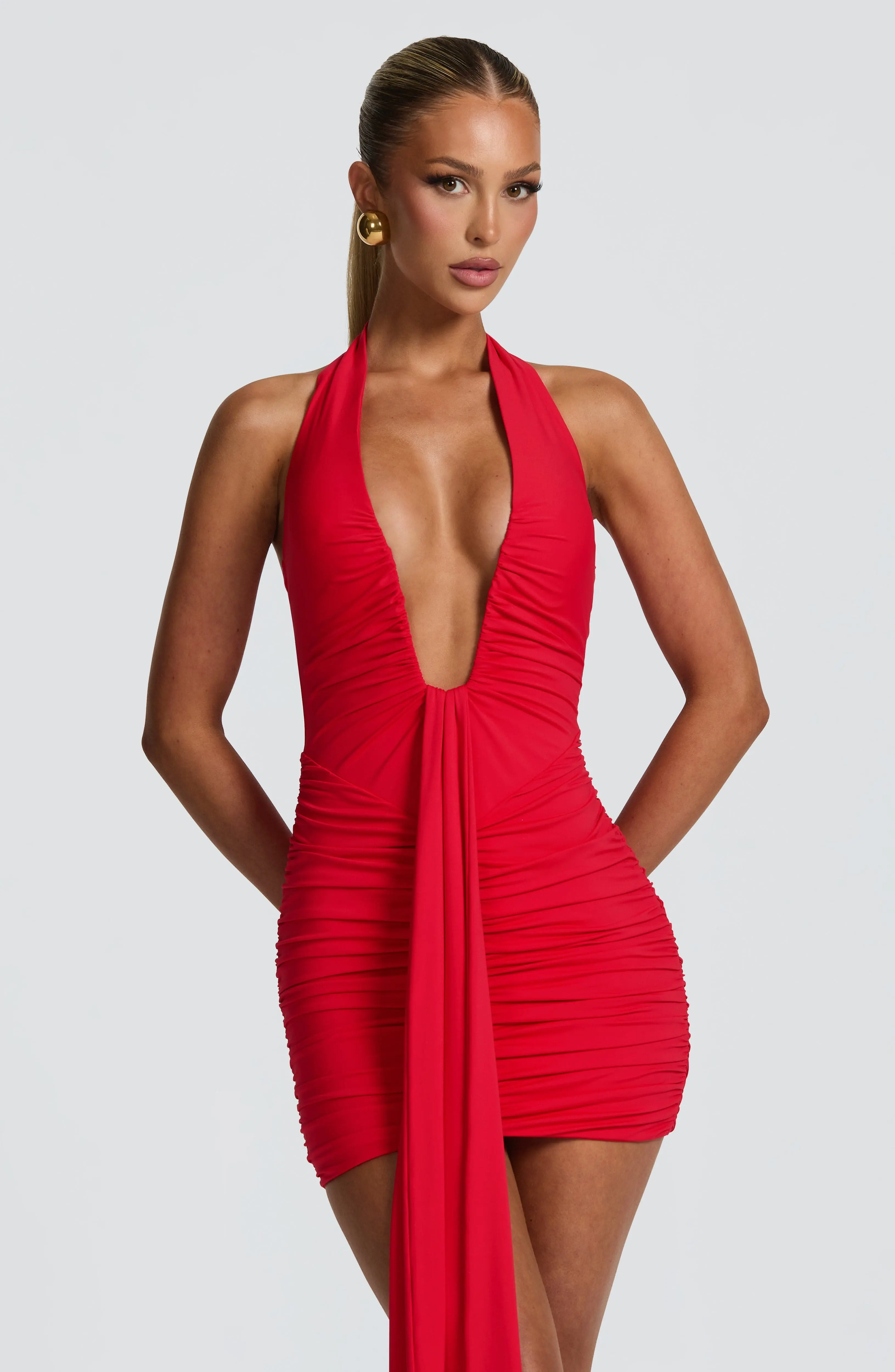 Rosetta Mini Dress - Red - Image 5