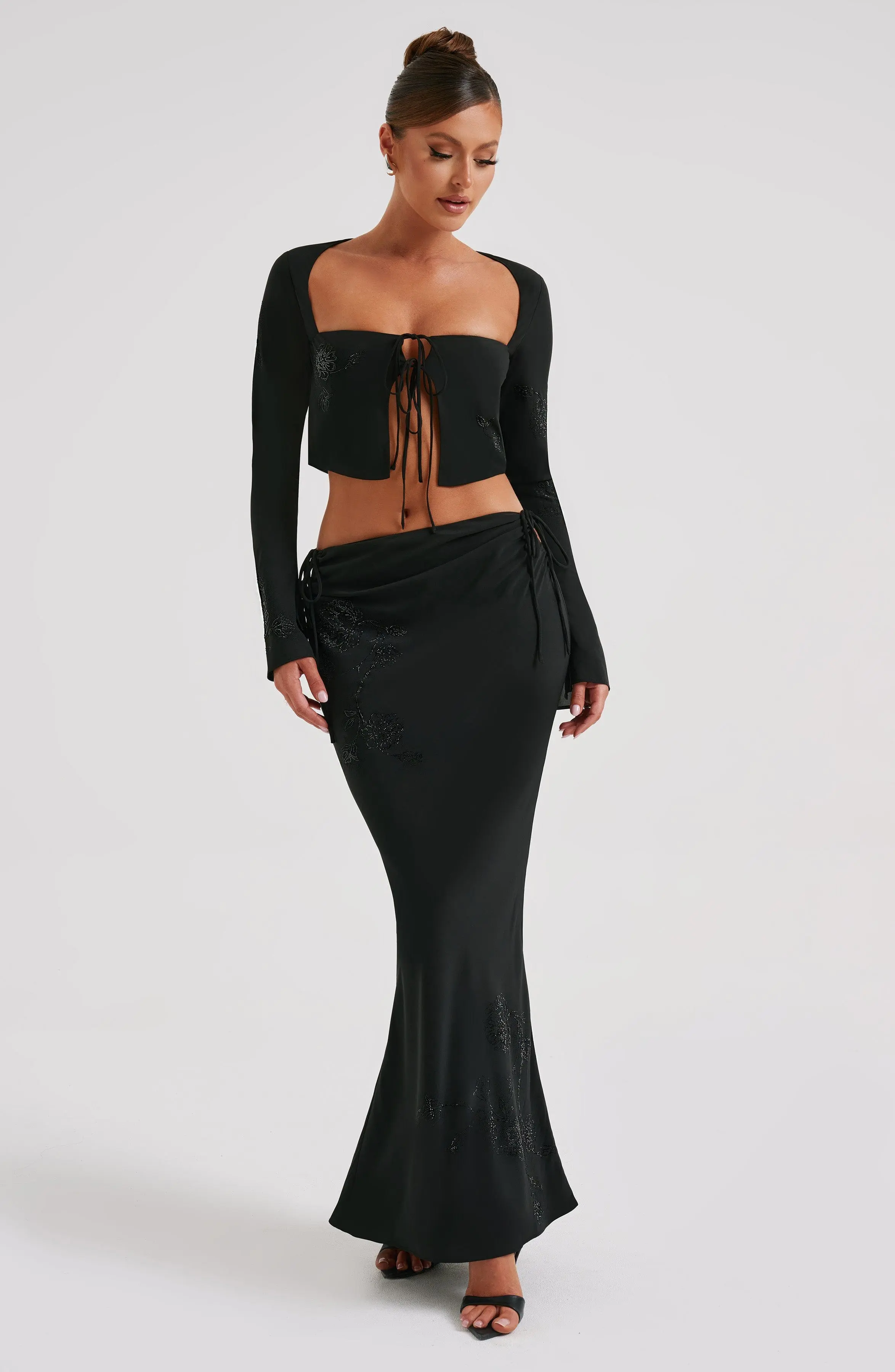 Tana Maxi Skirt - Black - Image 6