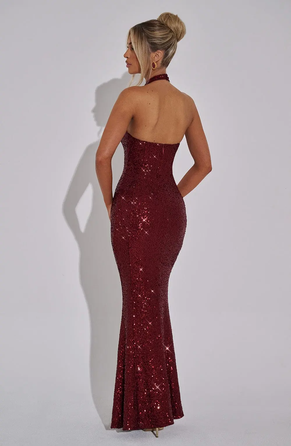 Odette Maxi Dress - Wine - Image 6