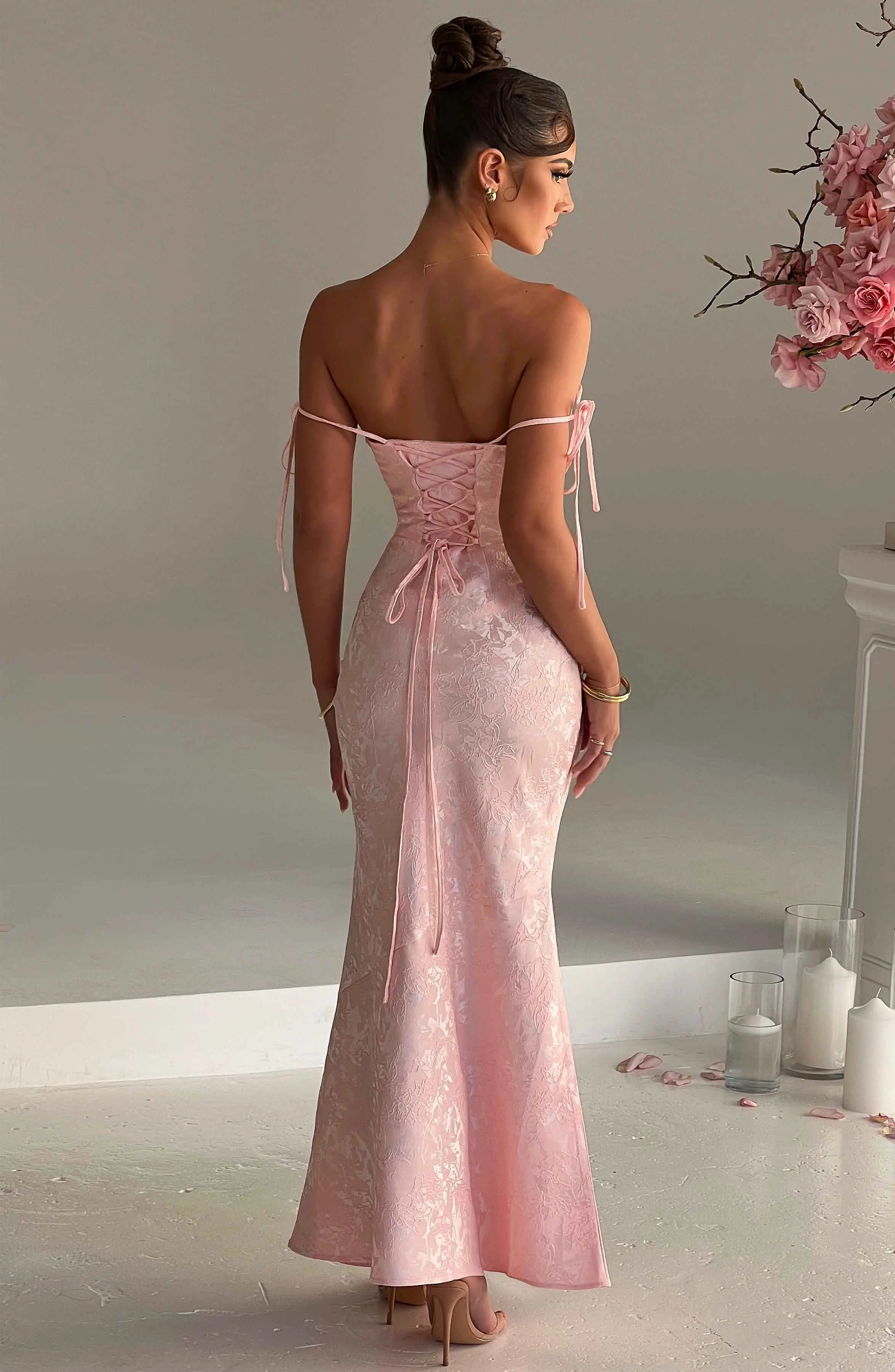 Whitney Maxi Dress - Blush - Image 4