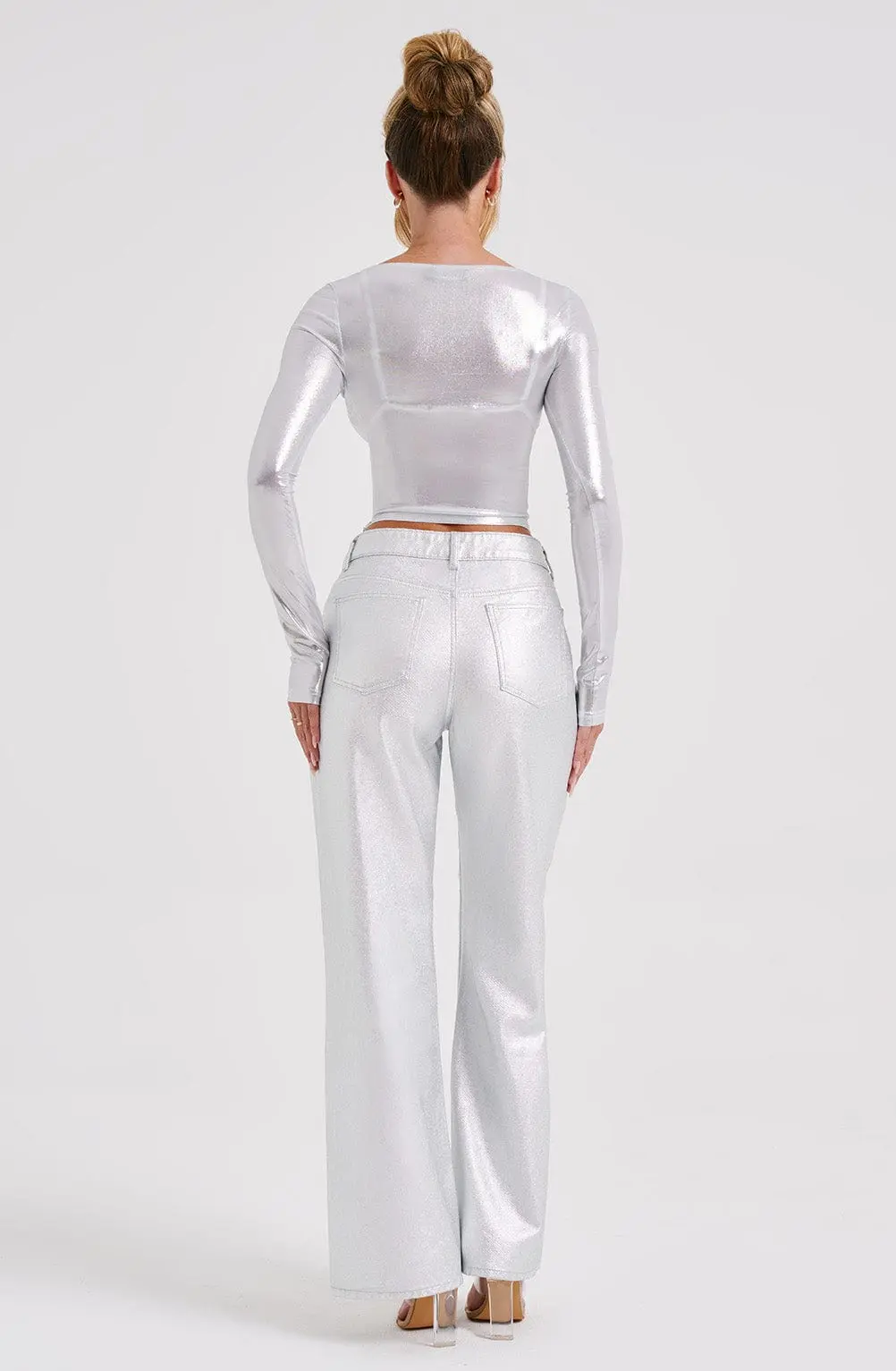 Cassidy Pant - Silver - Image 13