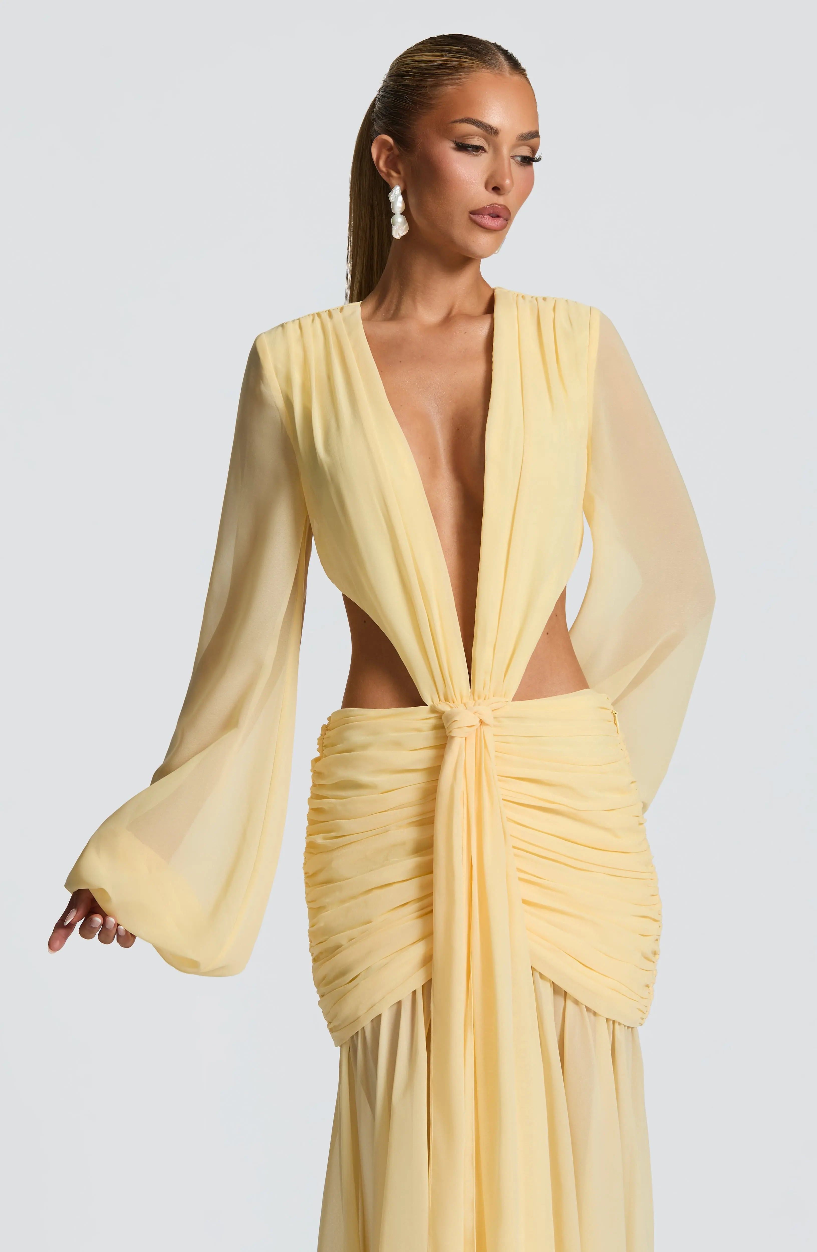 Andrina Maxi Dress - Lemon - Image 5