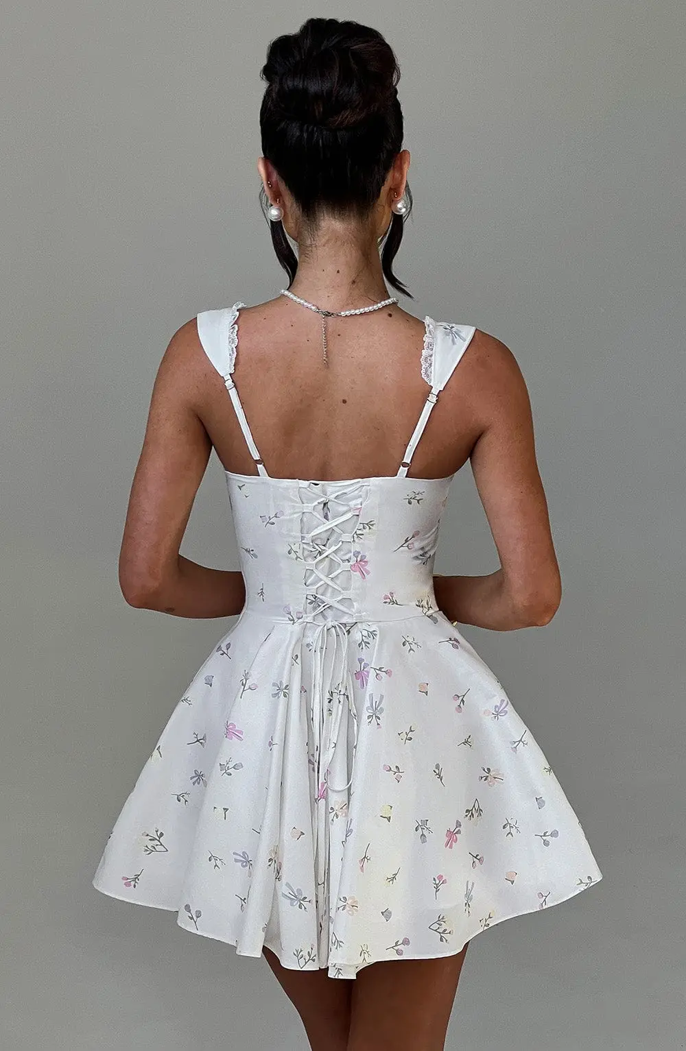 Antonella Mini Dress - Multi Floral Print - Image 2
