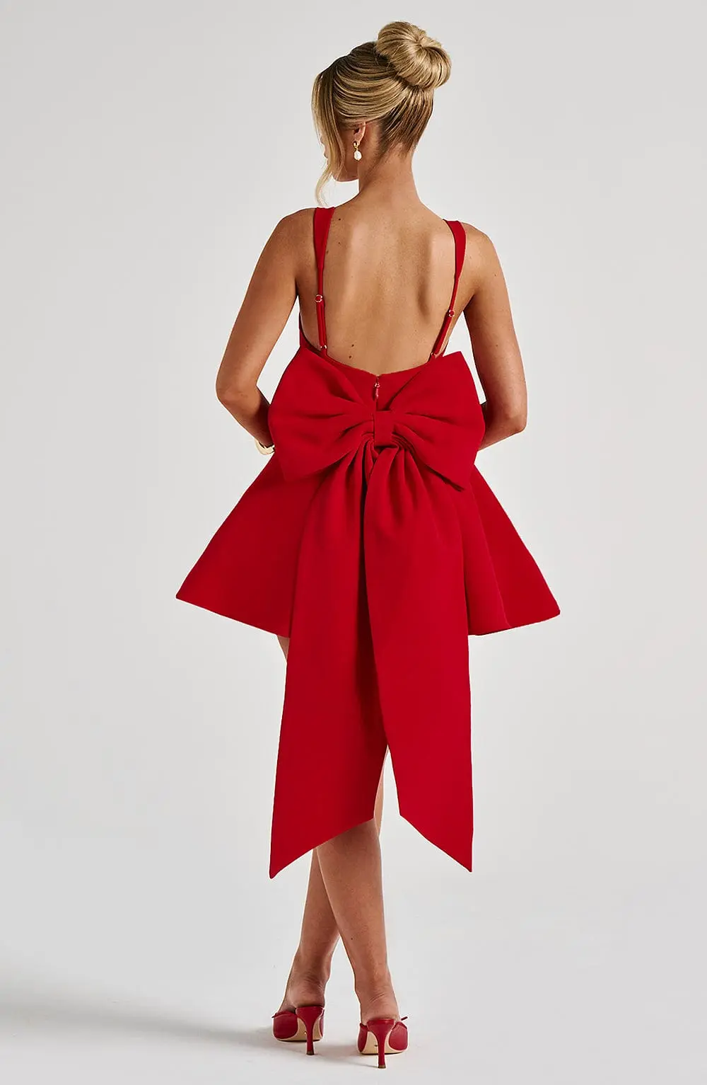 Rue Mini Dress - Red - Image 5