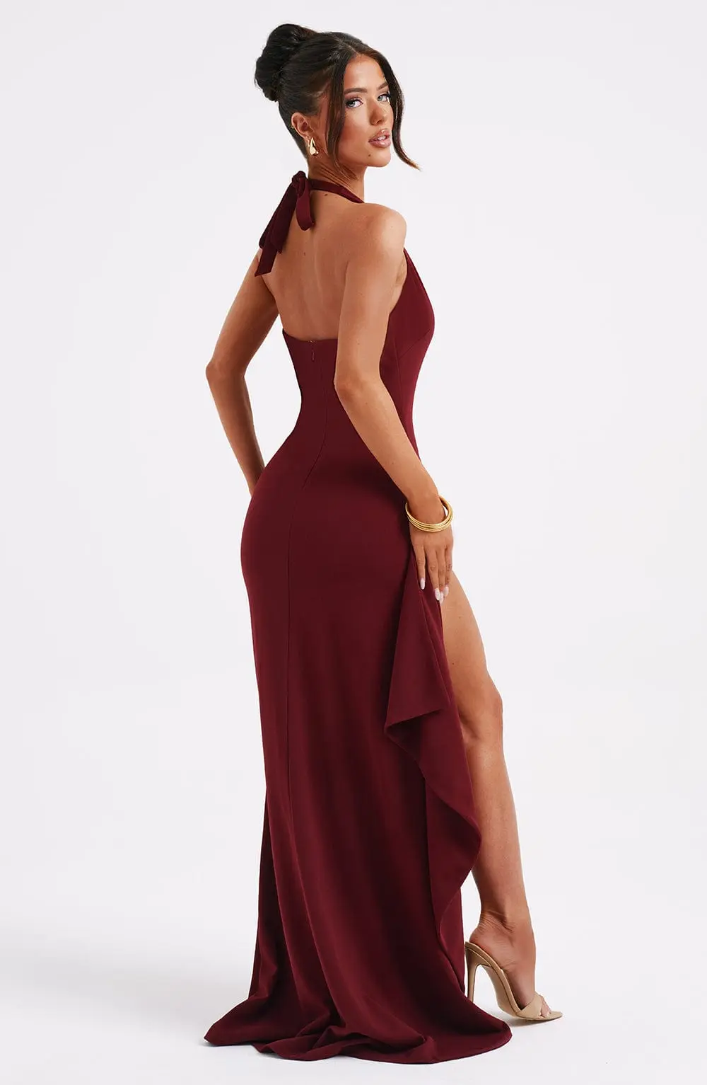 Luella Maxi Dress - Burgundy - Image 2