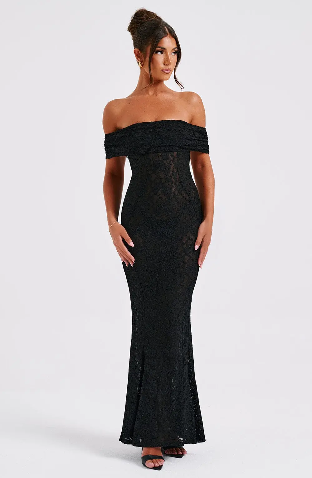 Stephanie Maxi Dress - Black - Image 3