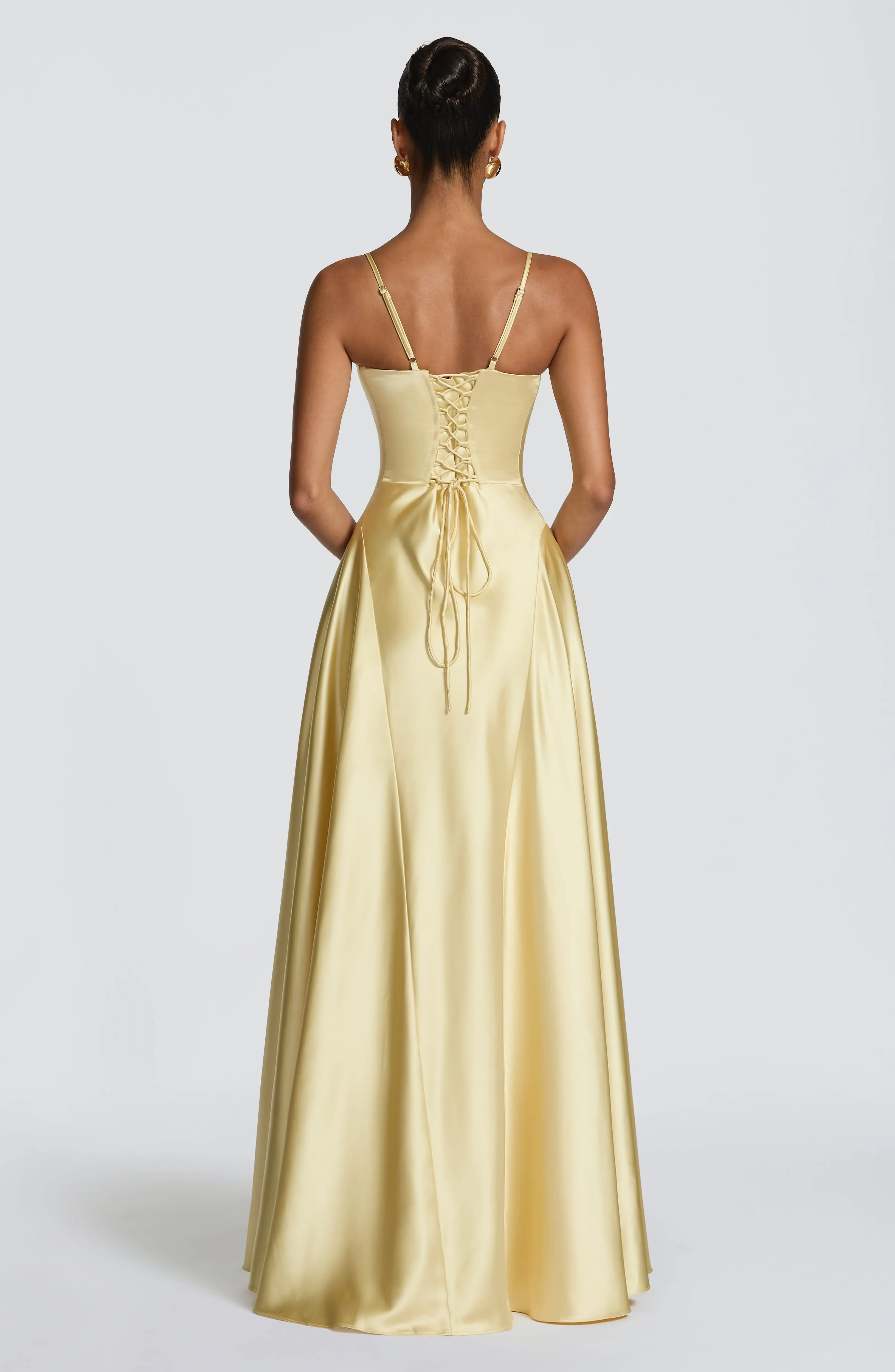 Asterin Maxi Dress - Lemon - Image 2