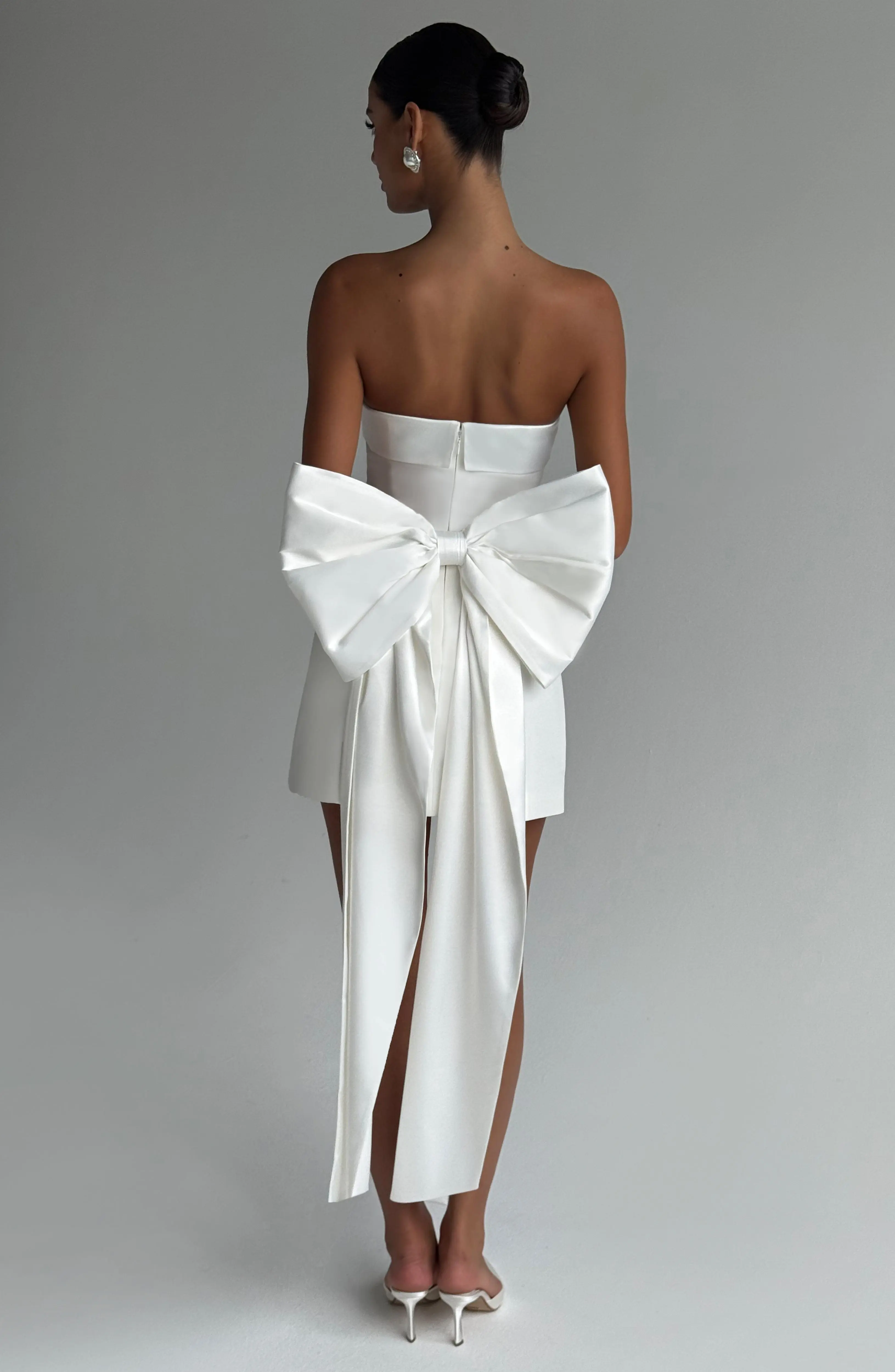 Barbara Mini Dress - Ivory - Image 3