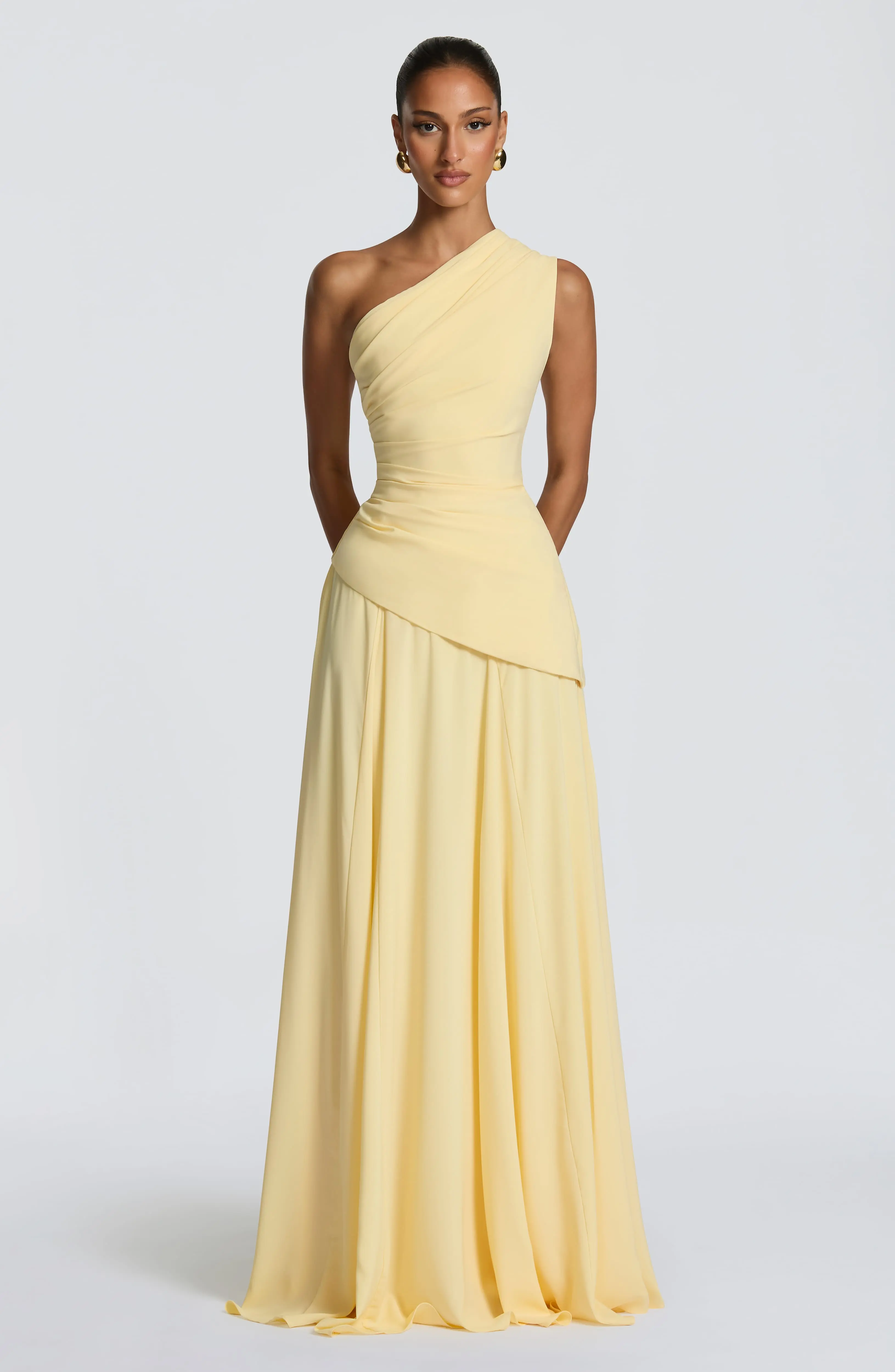 Bianca Maxi Dress - Lemon - Image 2