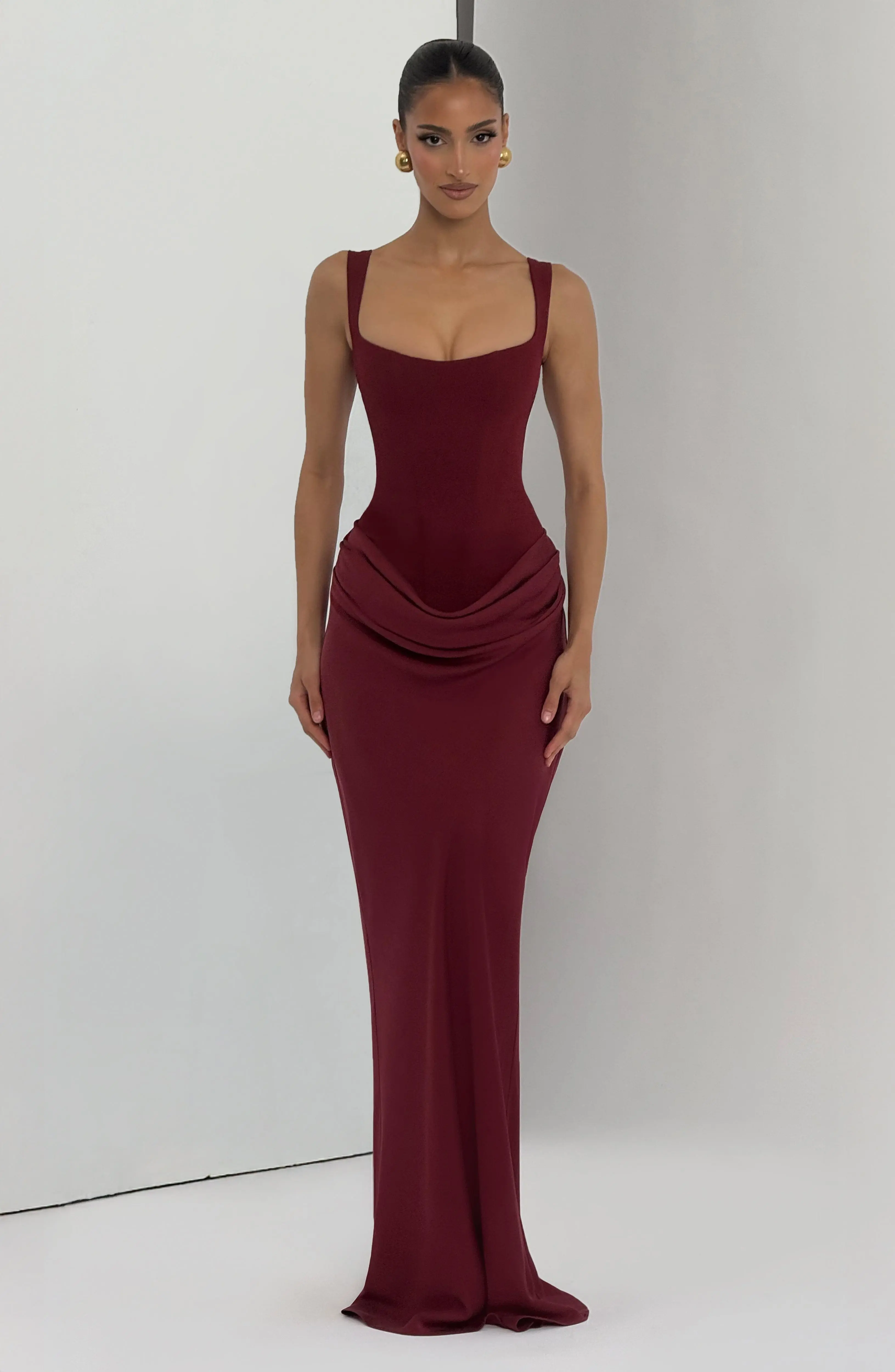 Cornelia Maxi Dress - Burgundy - Image 7