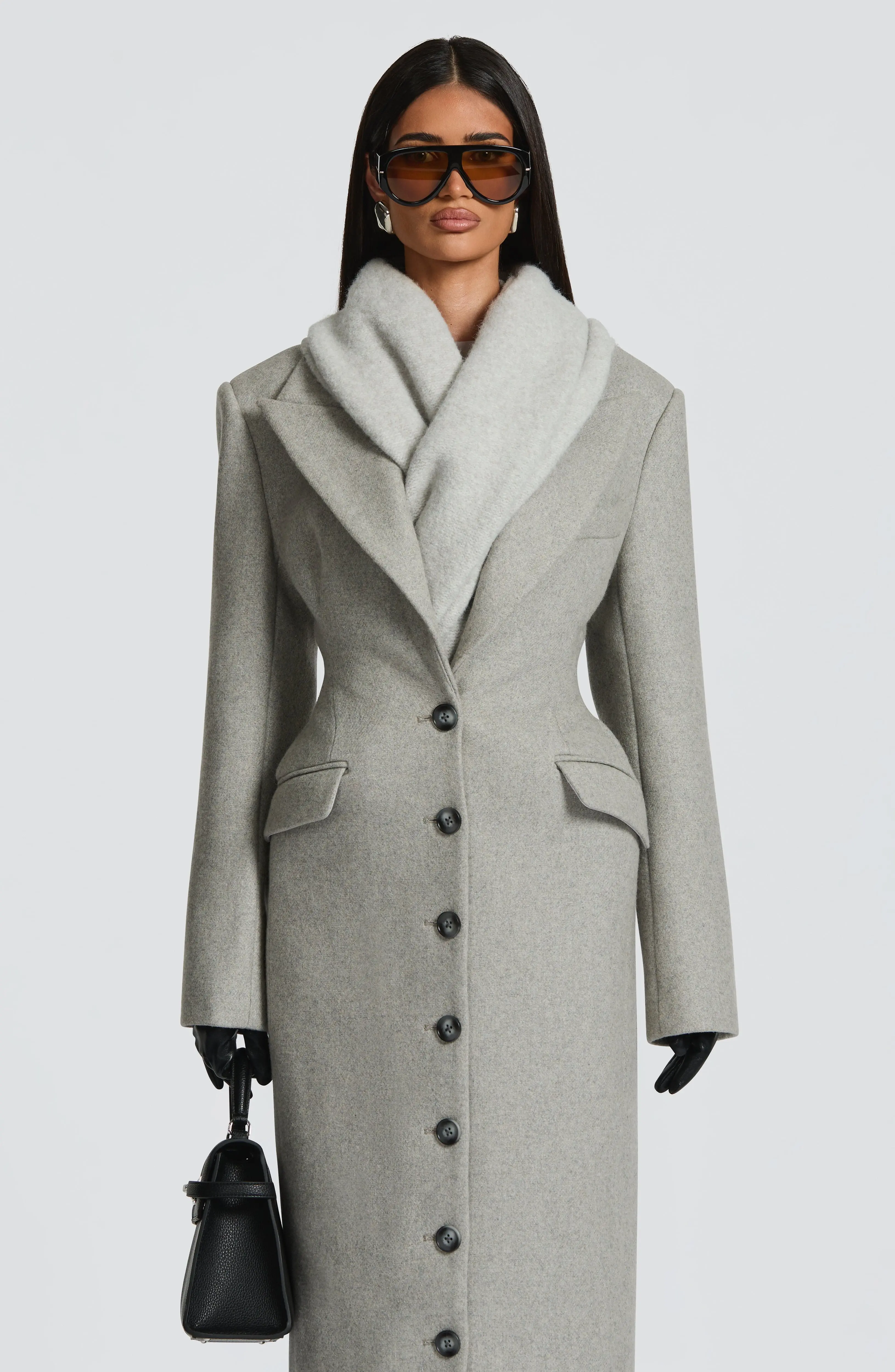 Jeanie Scarf - Light Grey - Image 2