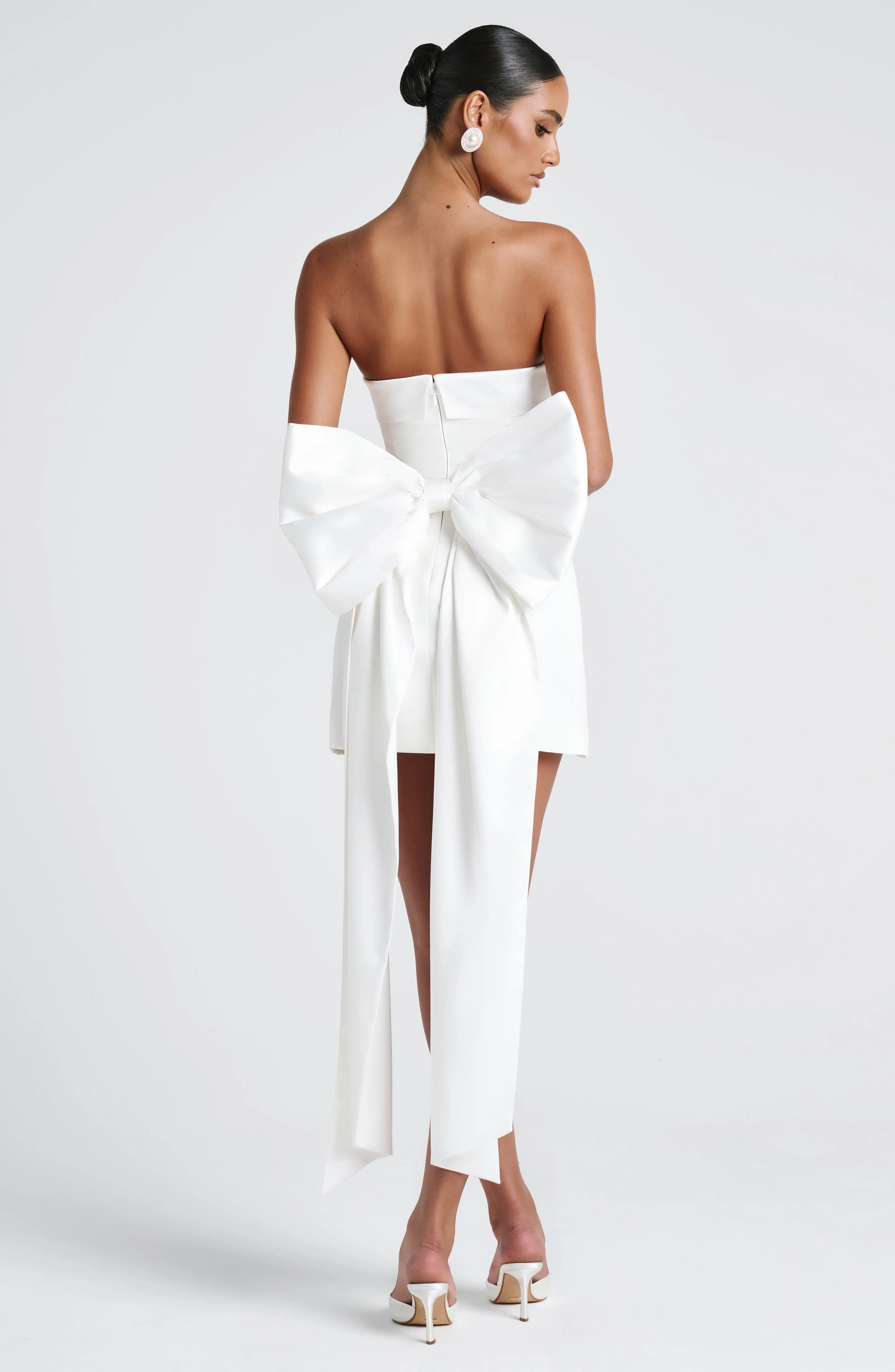 Barbara Mini Dress - Ivory - Image 6