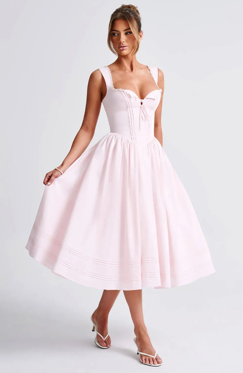 Marlena Midi Dress - Blush - Image 8