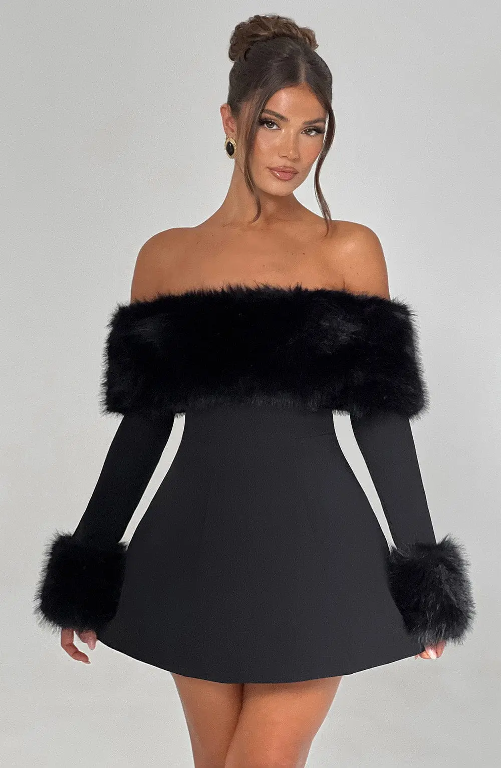 Villanelle Mini Dress - Black - Image 7