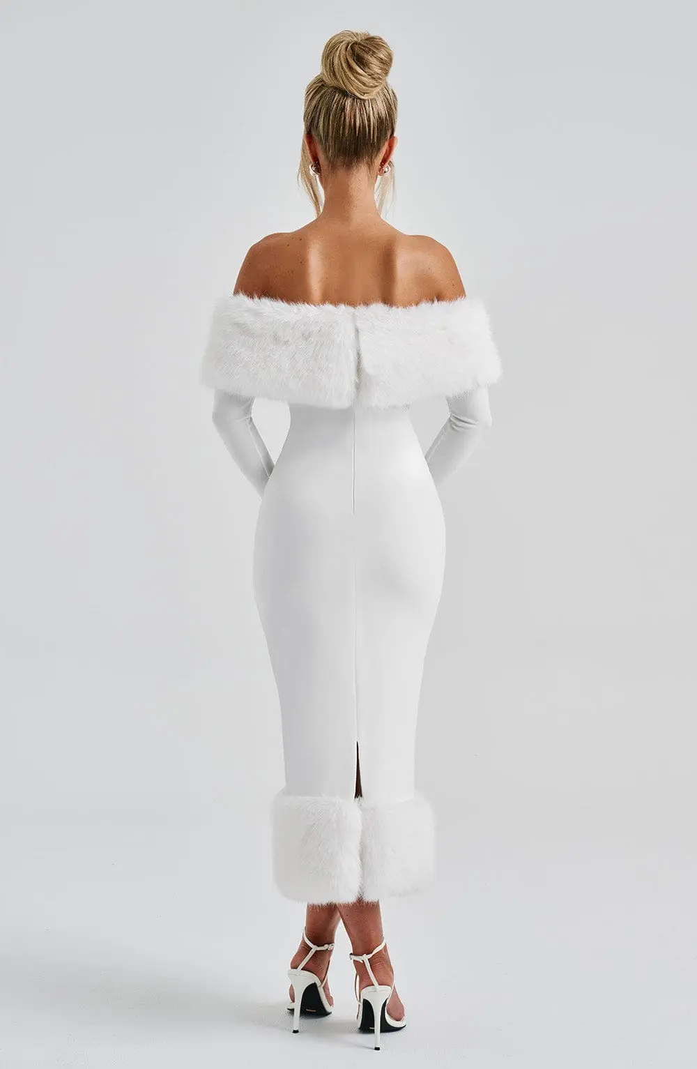 Vittoria Midi Dress - Ivory - Image 11