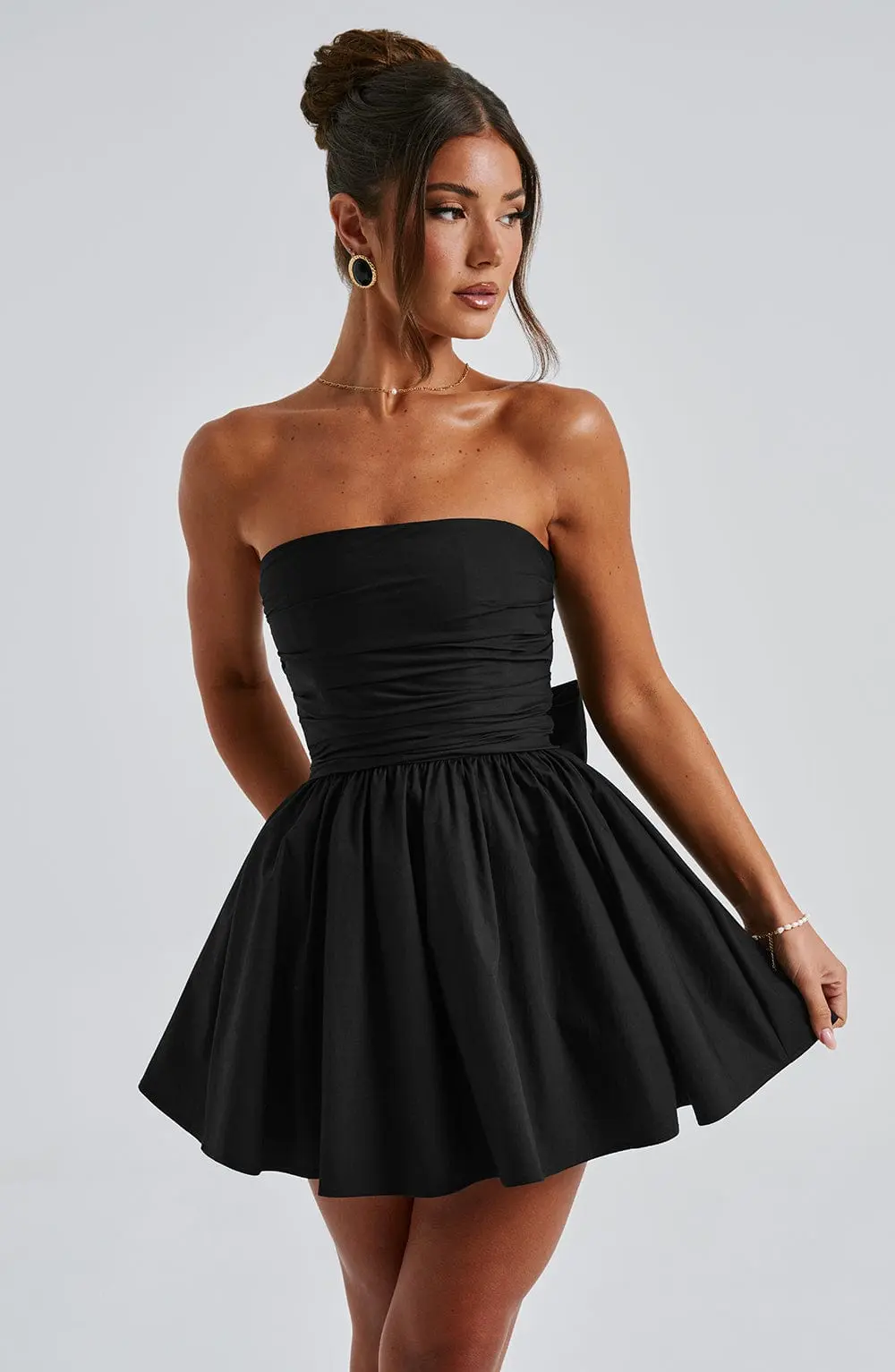 Katrina Mini Dress - Black - Image 7