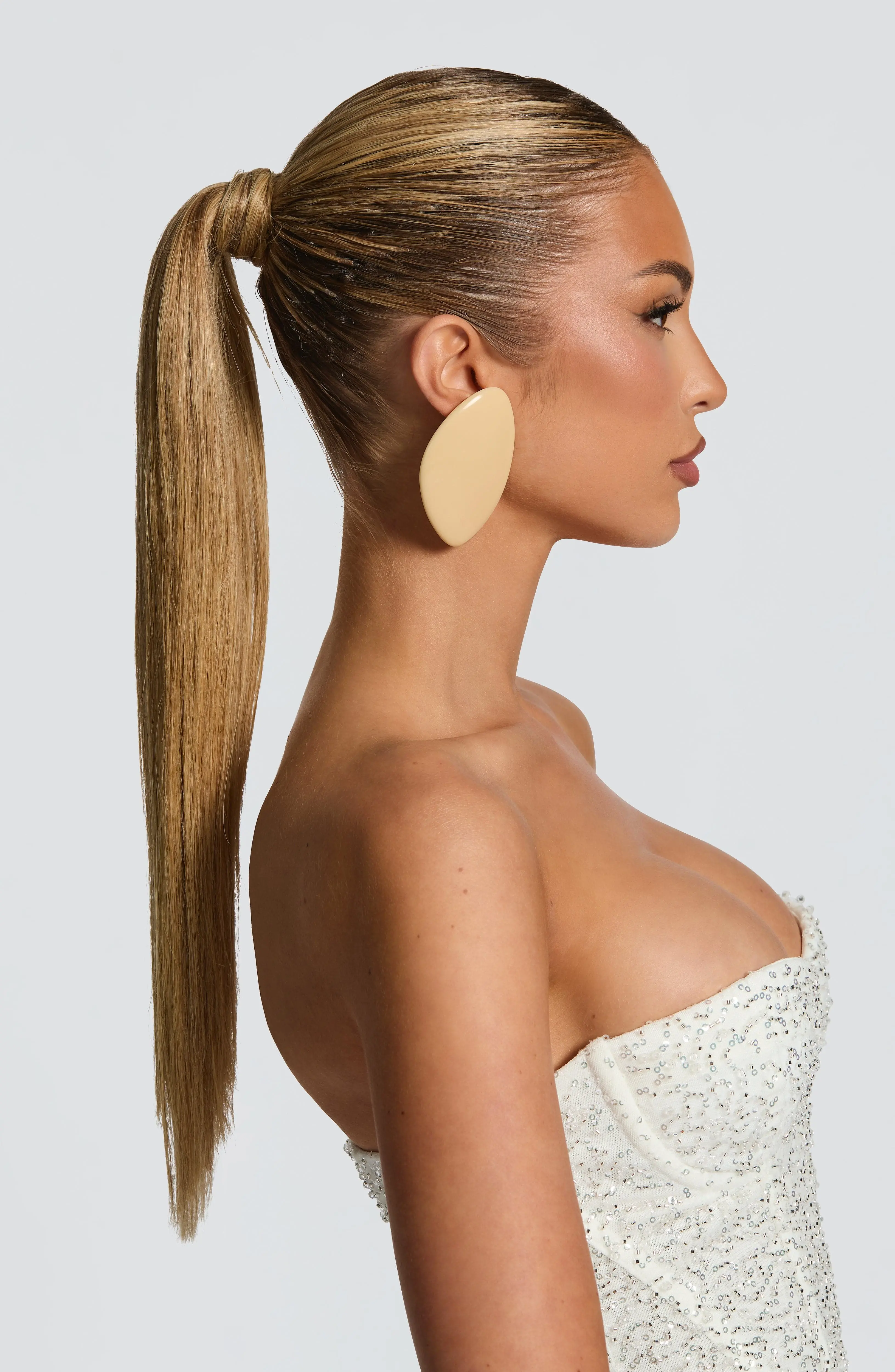 Elvera Earrings - Cream - Image 4