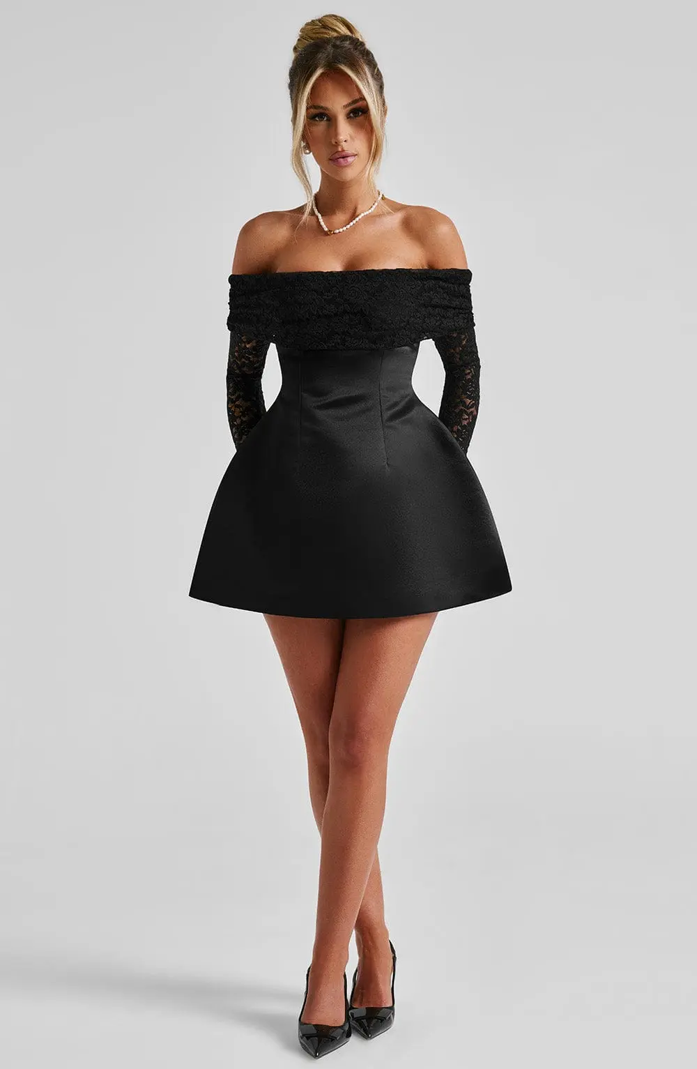 Georgianna Mini Dress - Black - Image 5
