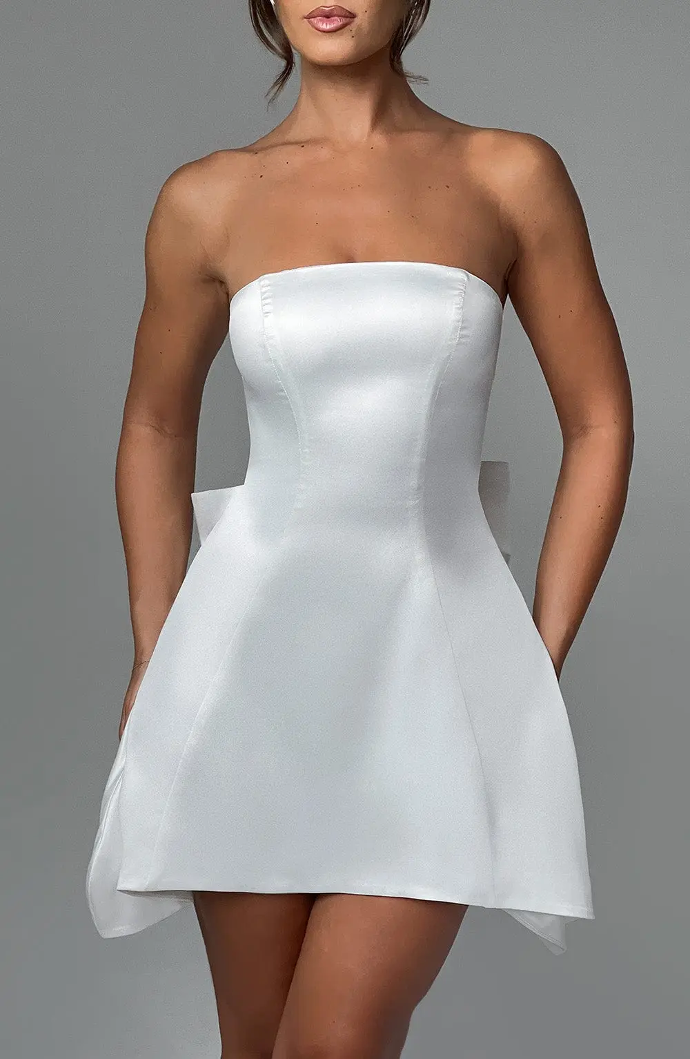 Freja Mini Dress - Ivory - Image 5
