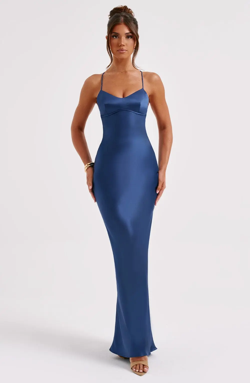 Malika Maxi Dress - Navy - Image 5