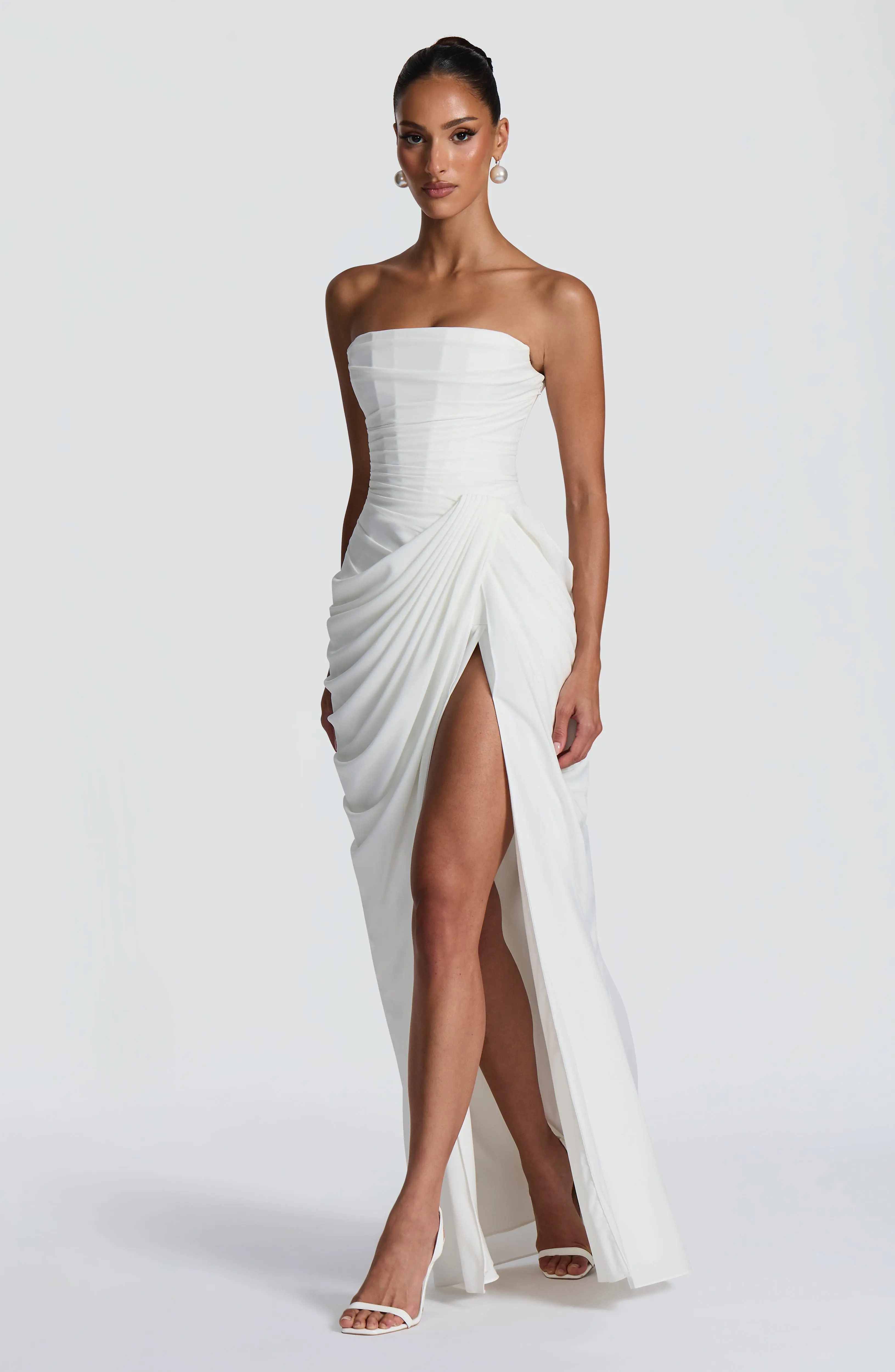 Cyra Maxi Dress - Ivory - Image 3