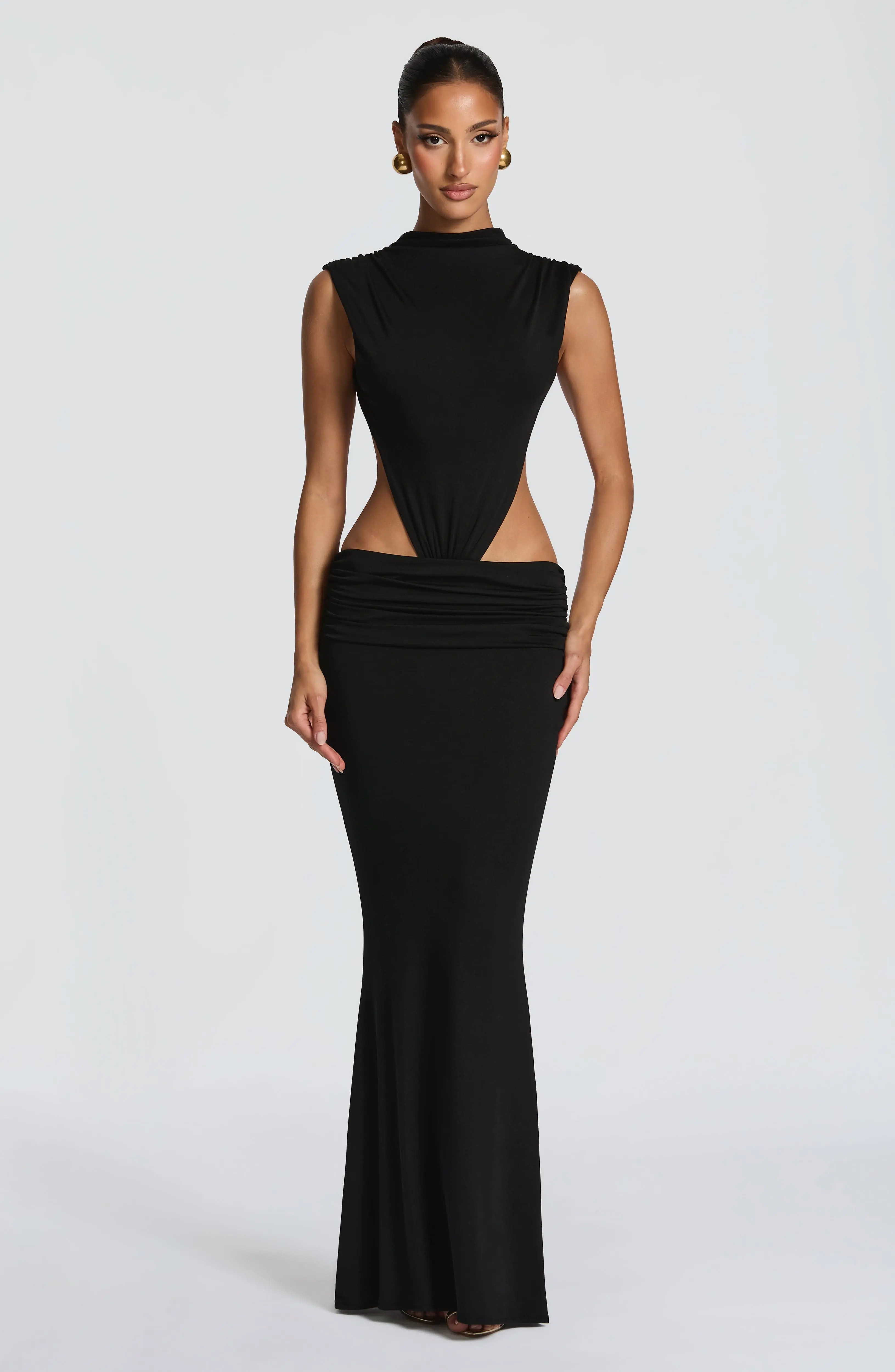 Fenella Maxi Dress - Black - Image 3