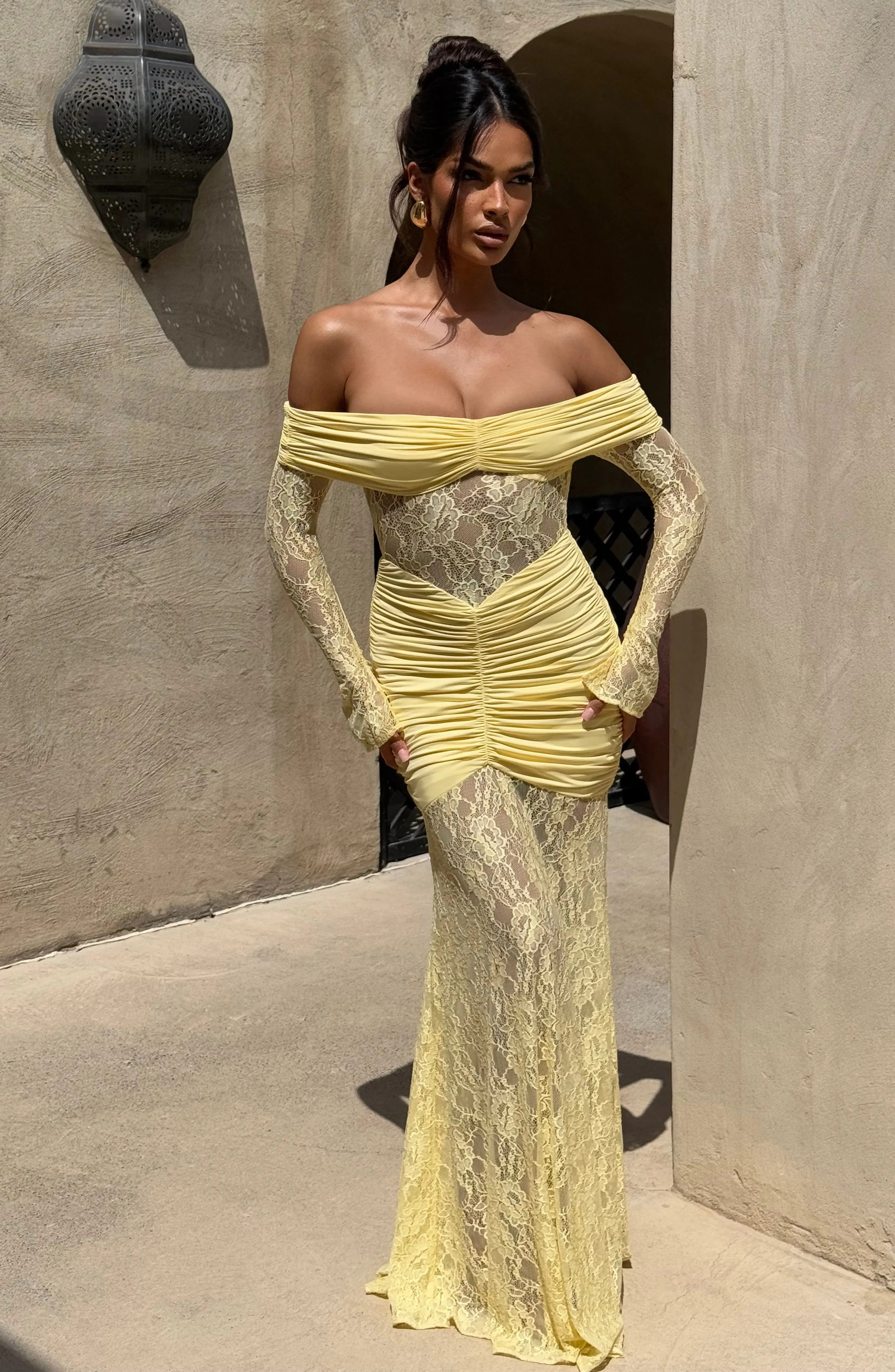 Sauline Maxi Dress - Lemon - Image 14