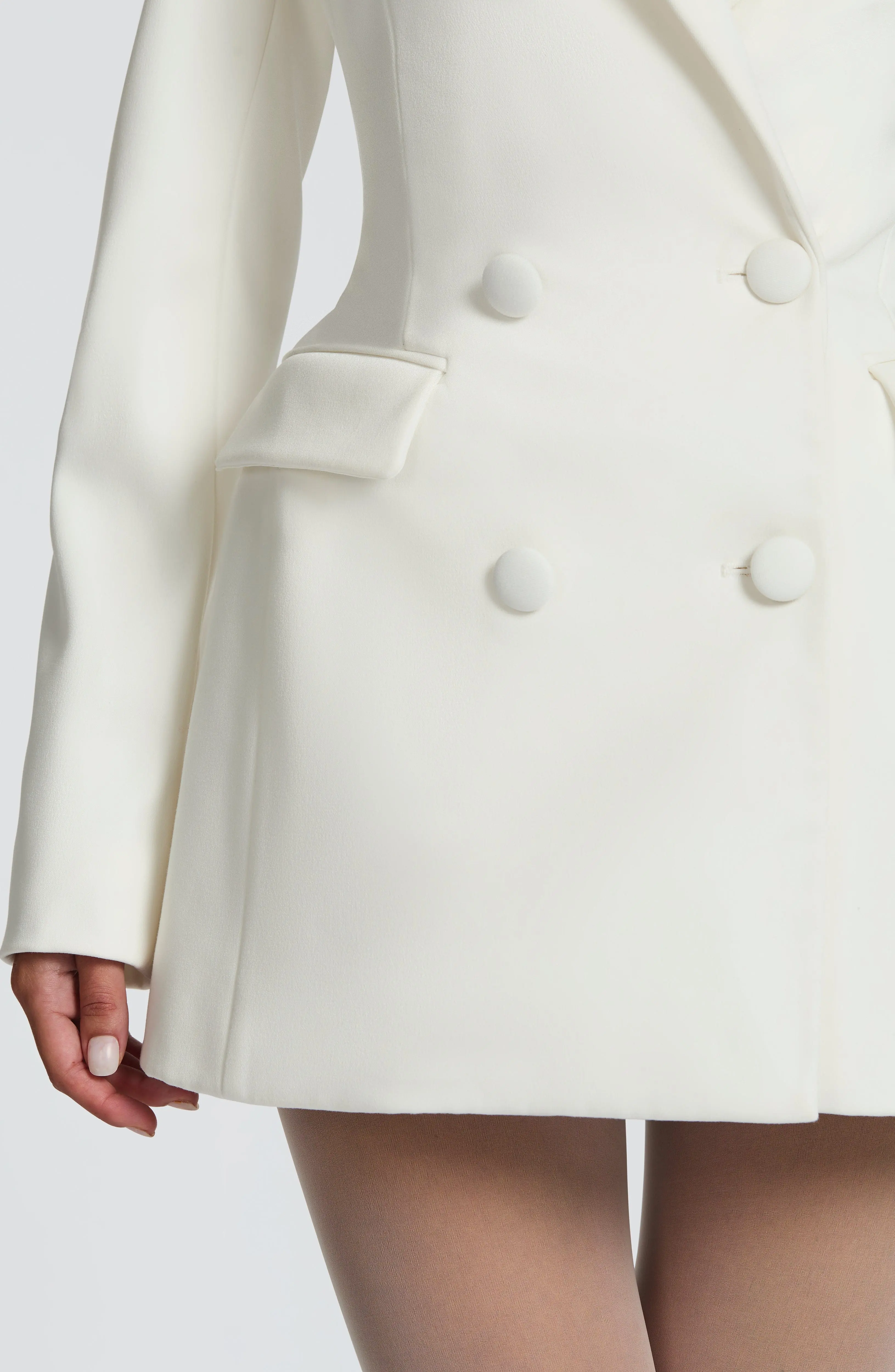 Elvira Mini Dress - Ivory - Image 6