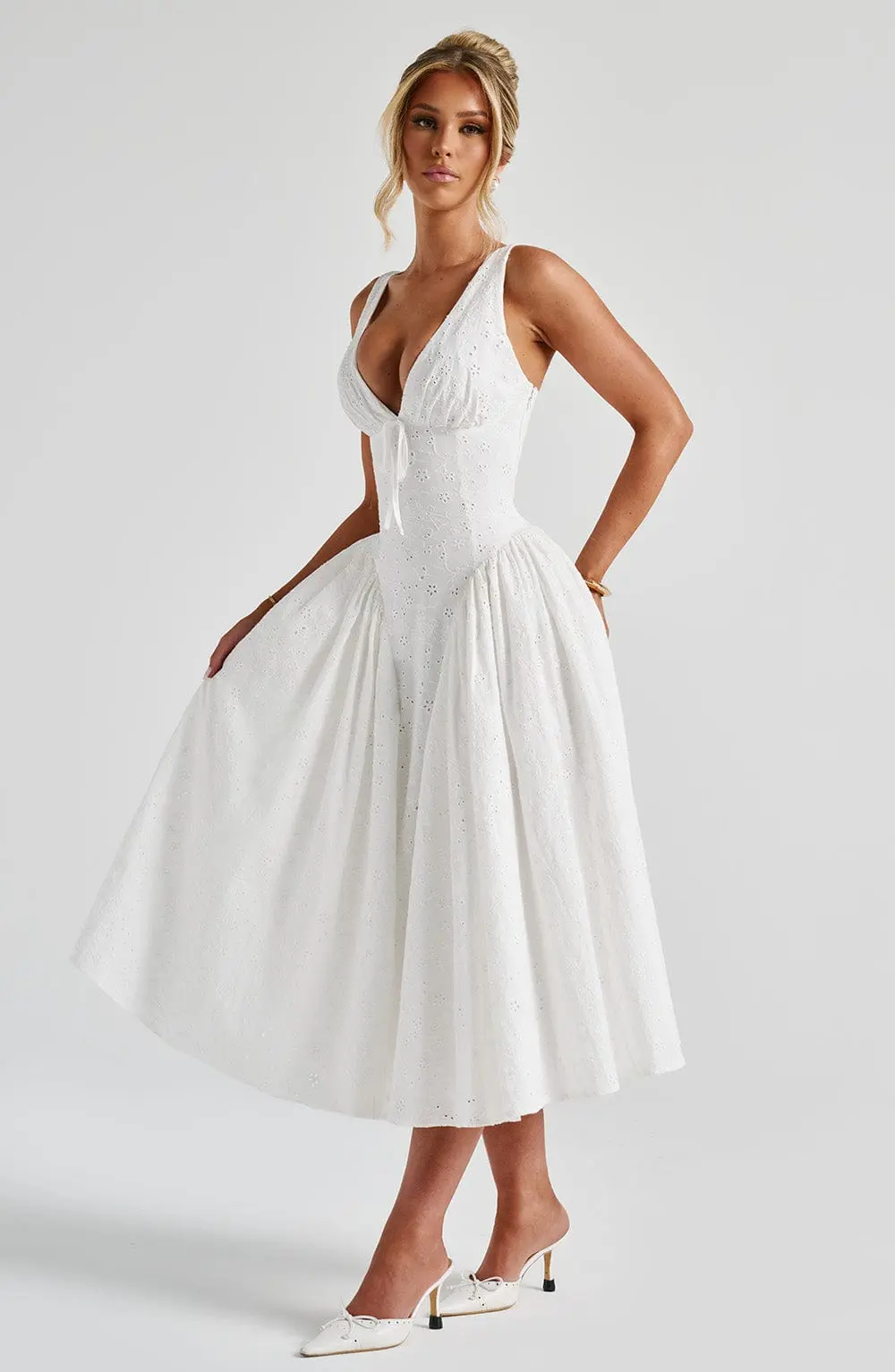 Monroe Midi Dress - Ivory - Image 5
