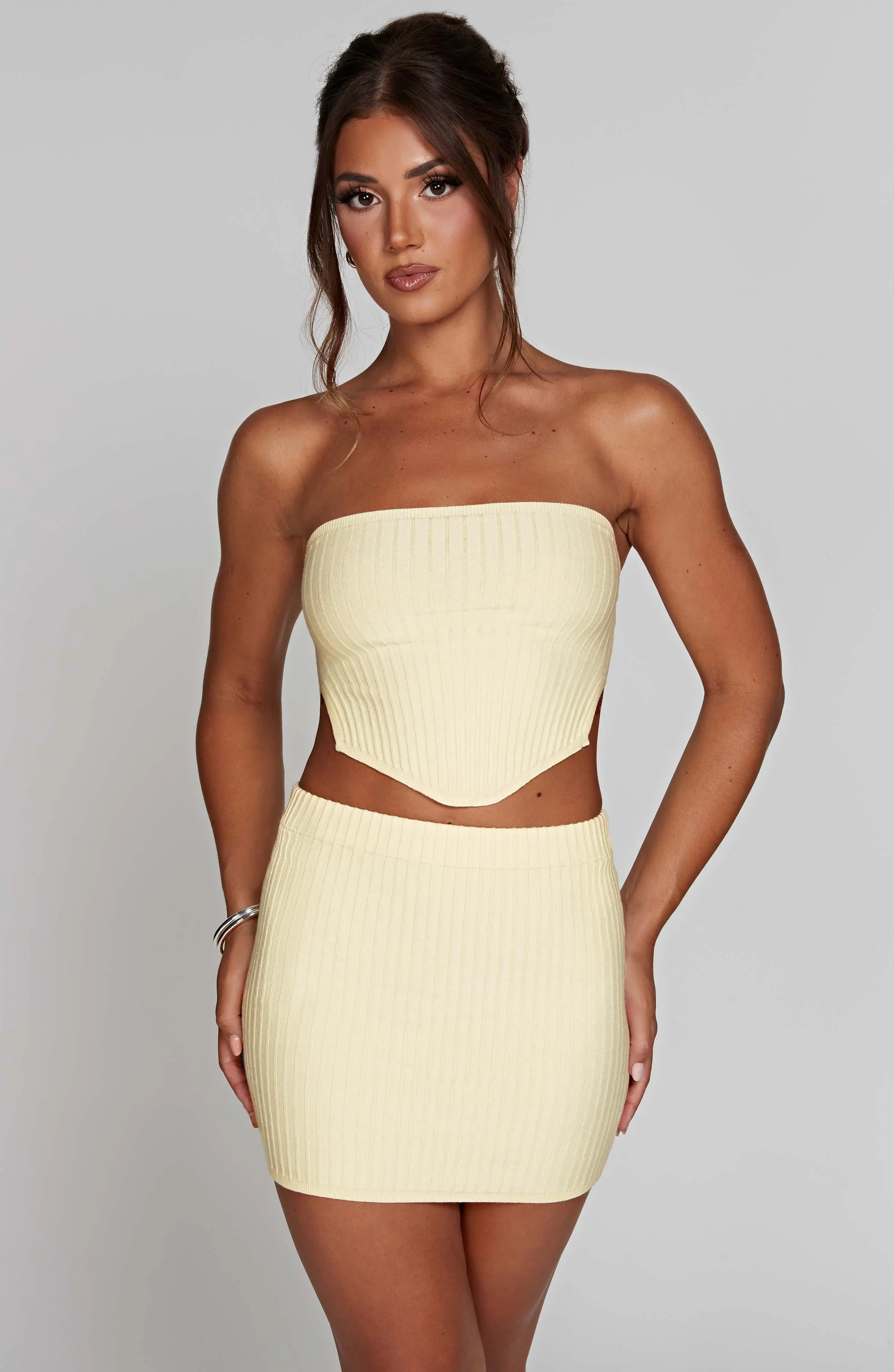 Jaz Mini Skirt - Lemon - Image 3