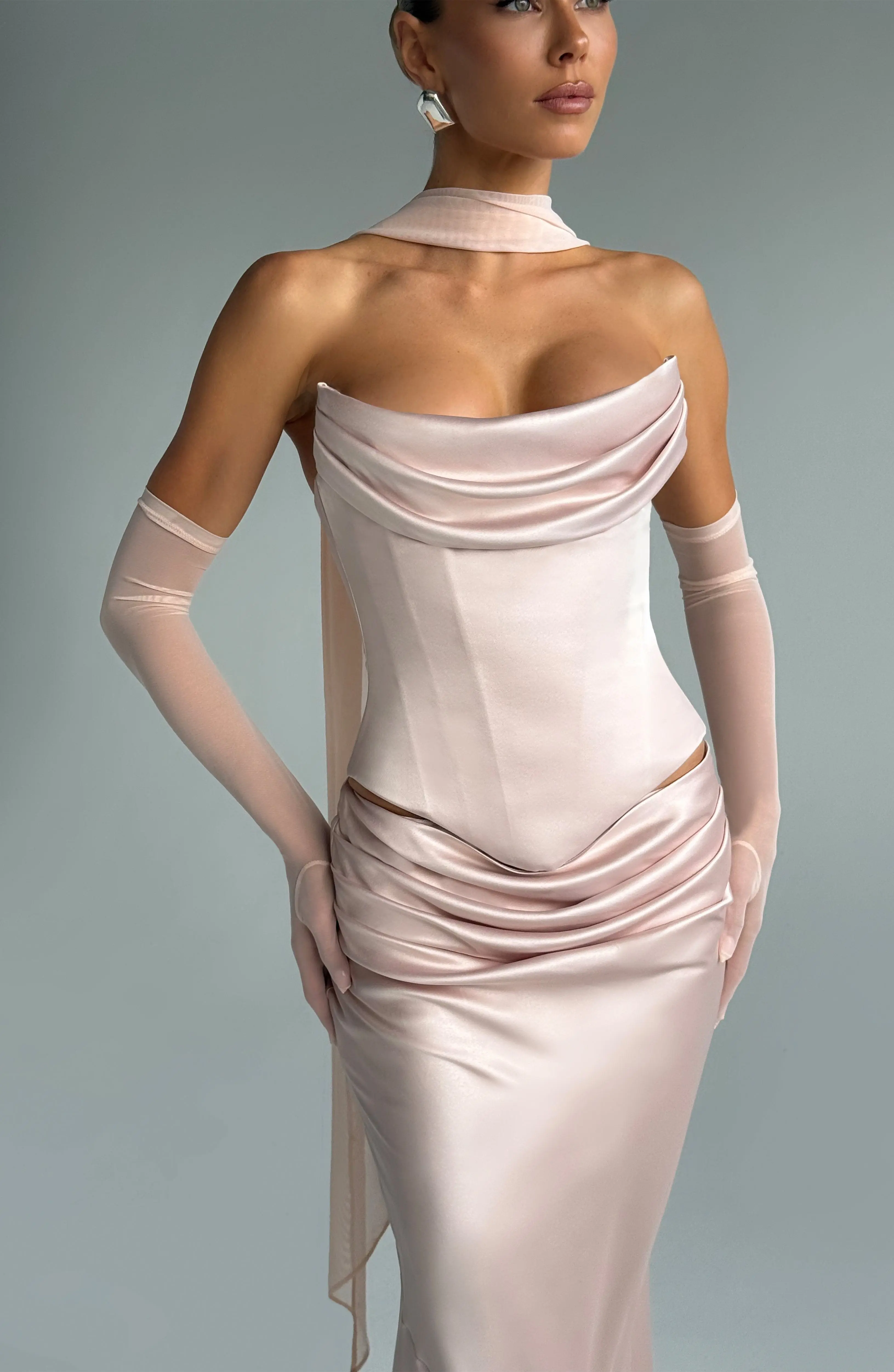 Callista Corset - Soft Peach - Image 2