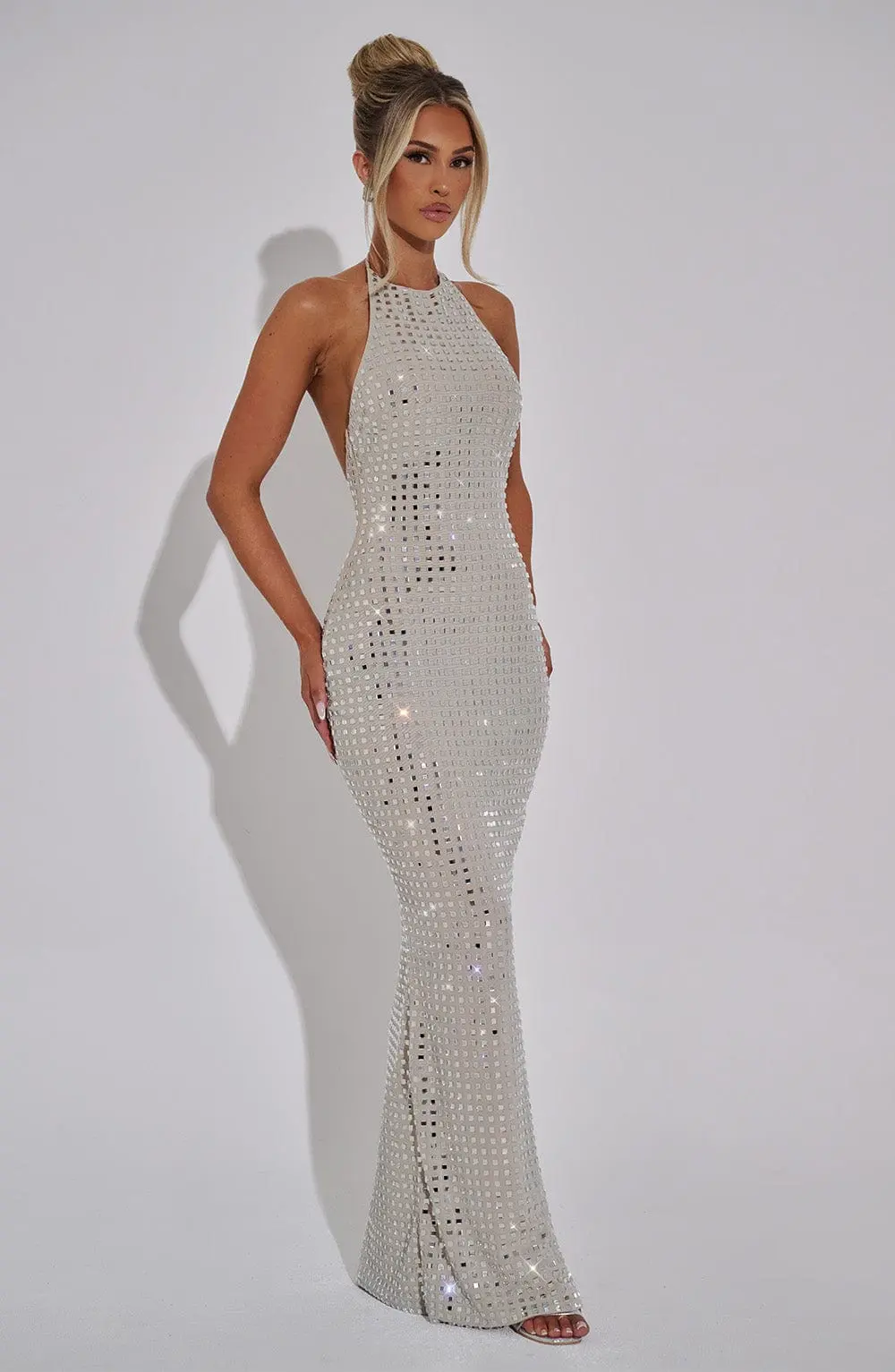 Odessa Maxi Dress - Nude - Image 6