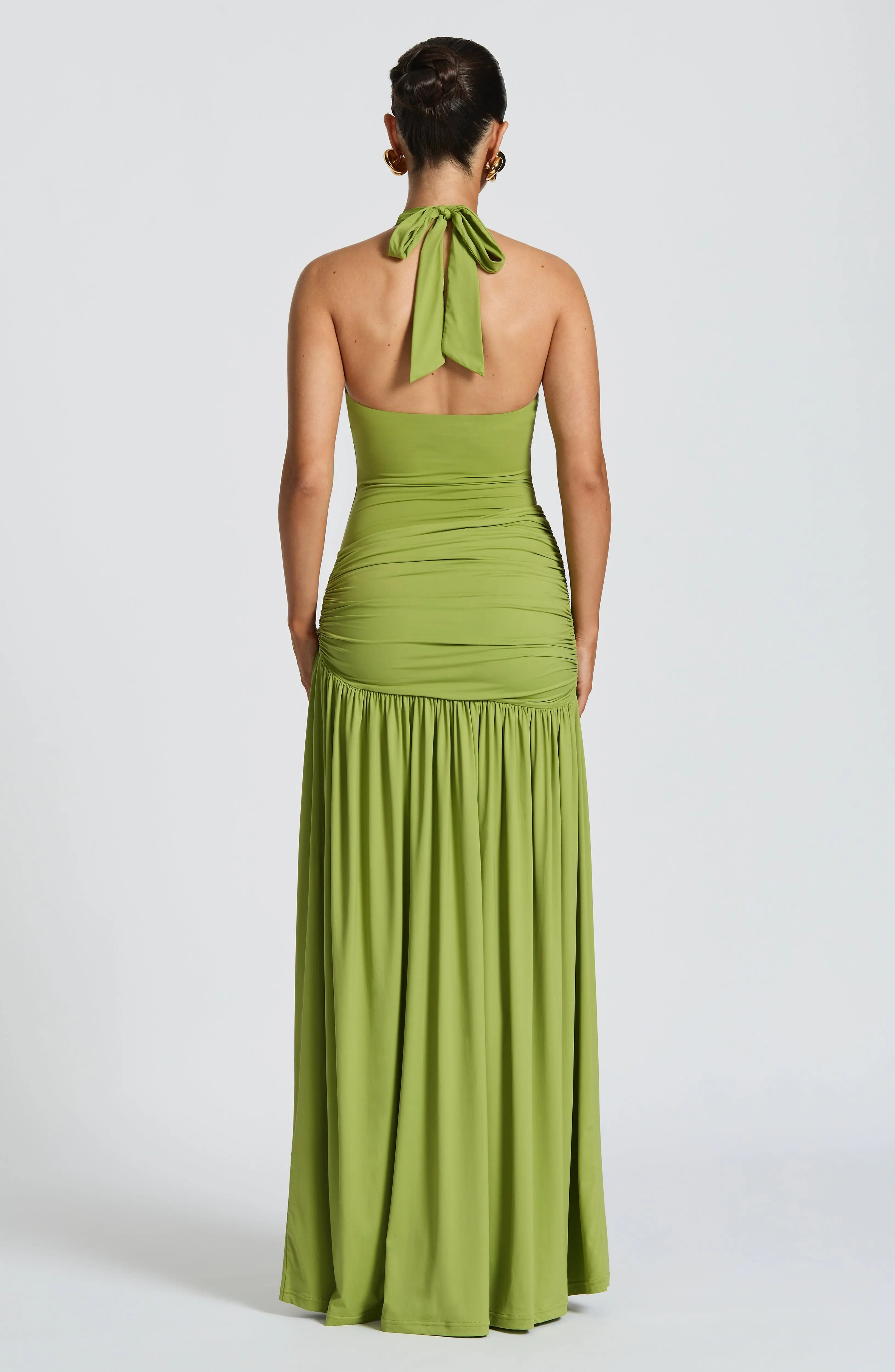 Saira Maxi Skirt - Olive - Image 6