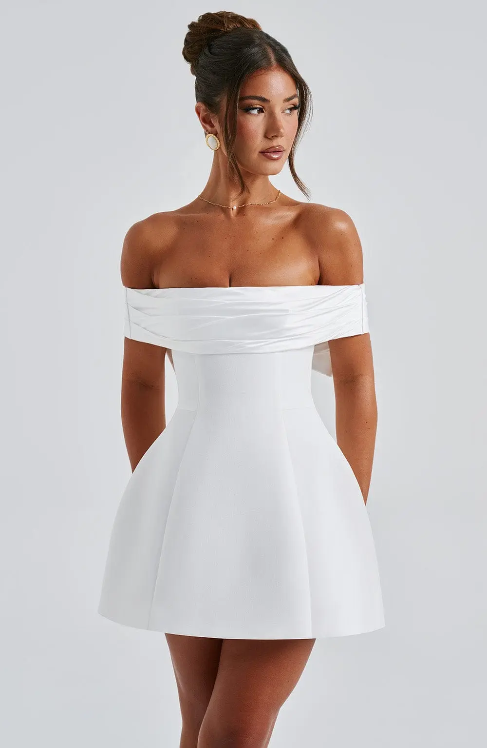 Delta Mini Dress - Ivory - Image 12