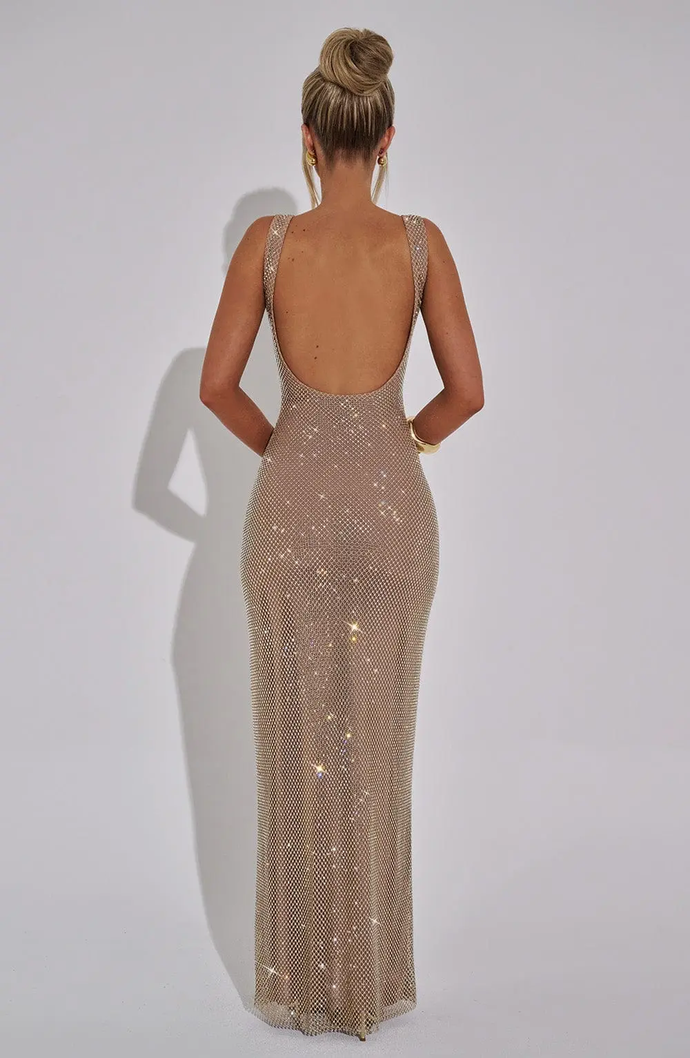 Petra Maxi Dress - Gold - Image 10
