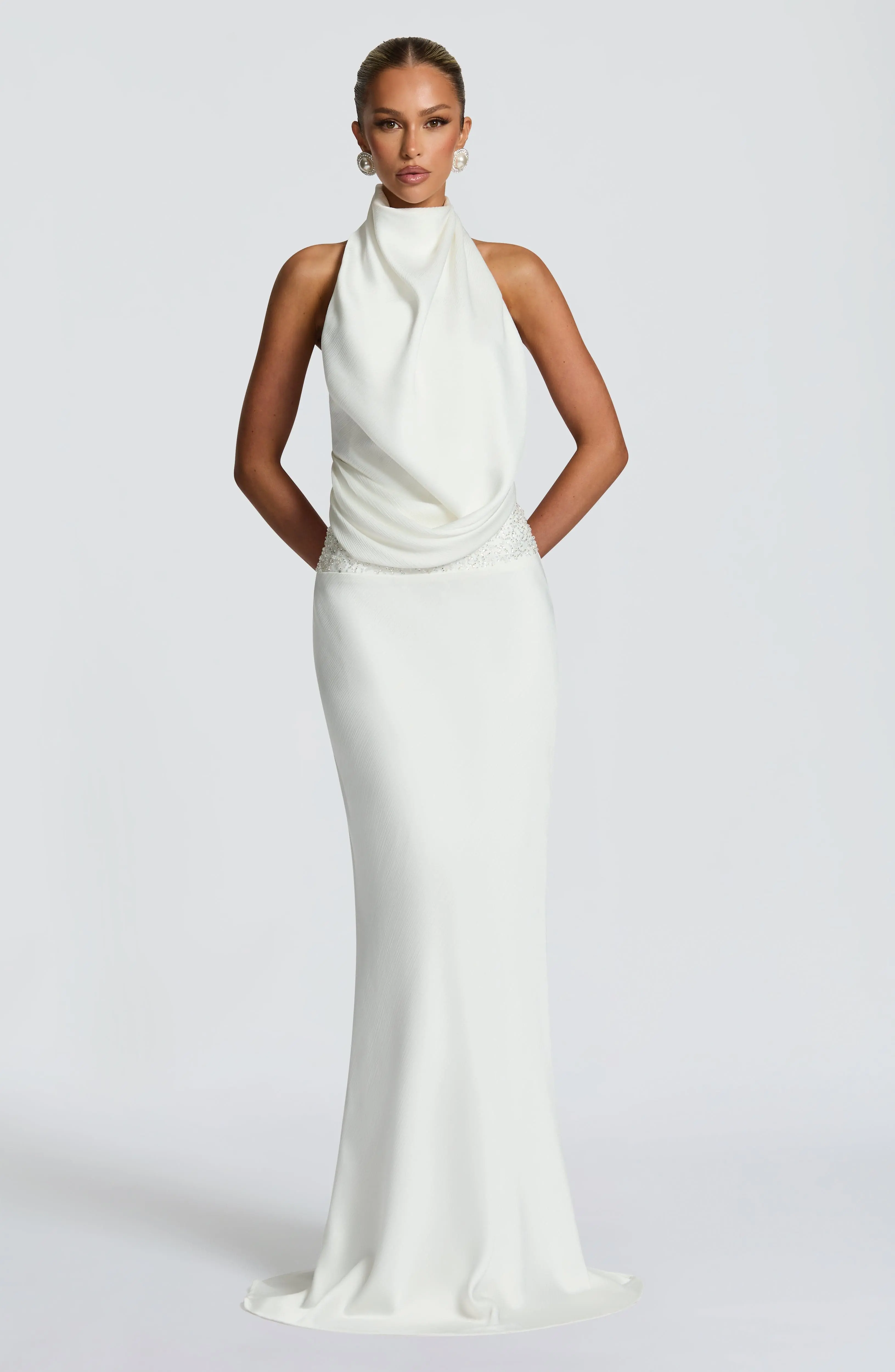 Armelle Maxi Dress - Ivory - Image 9