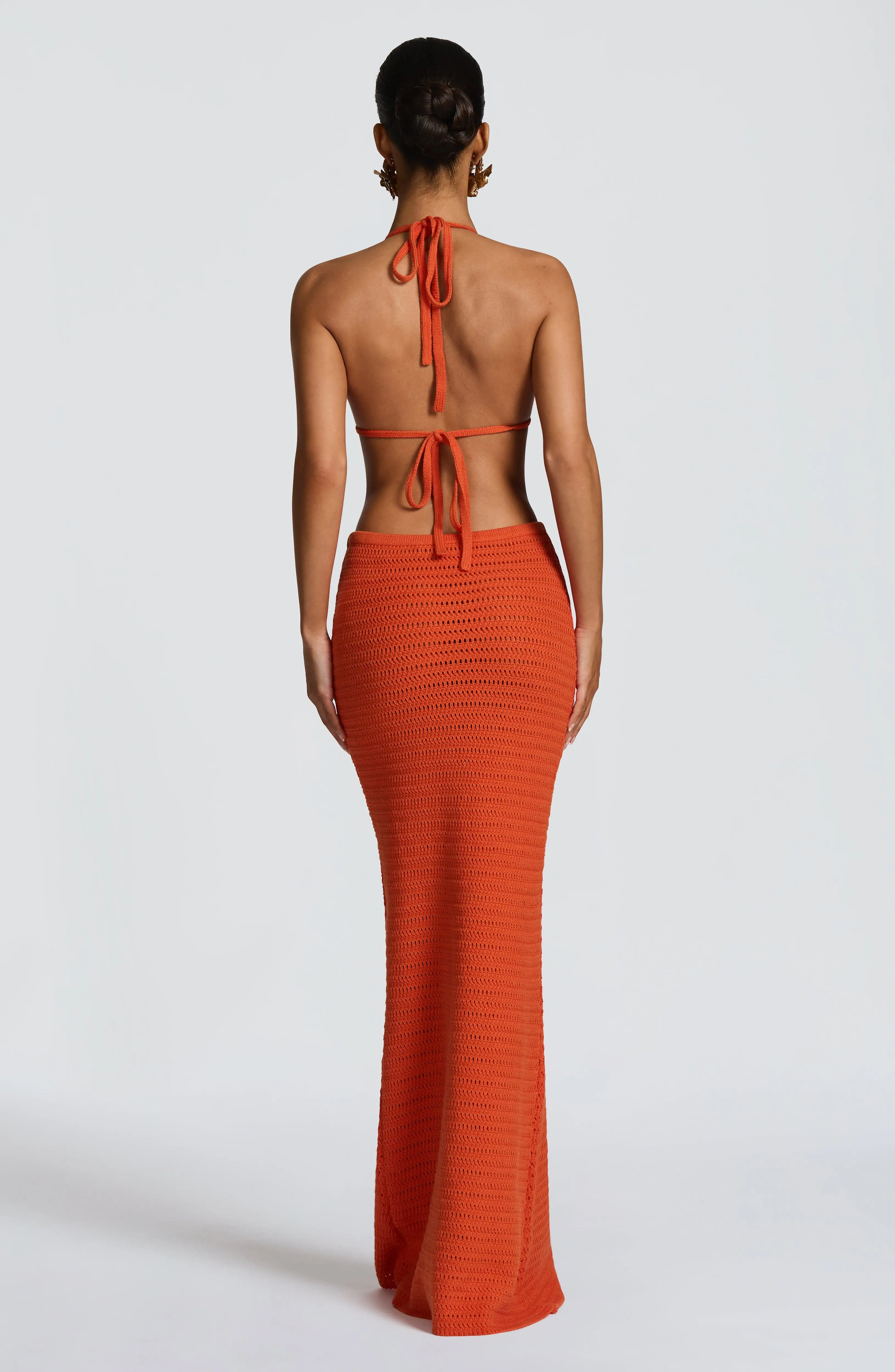Nerida Maxi Skirt - Orange - Image 3