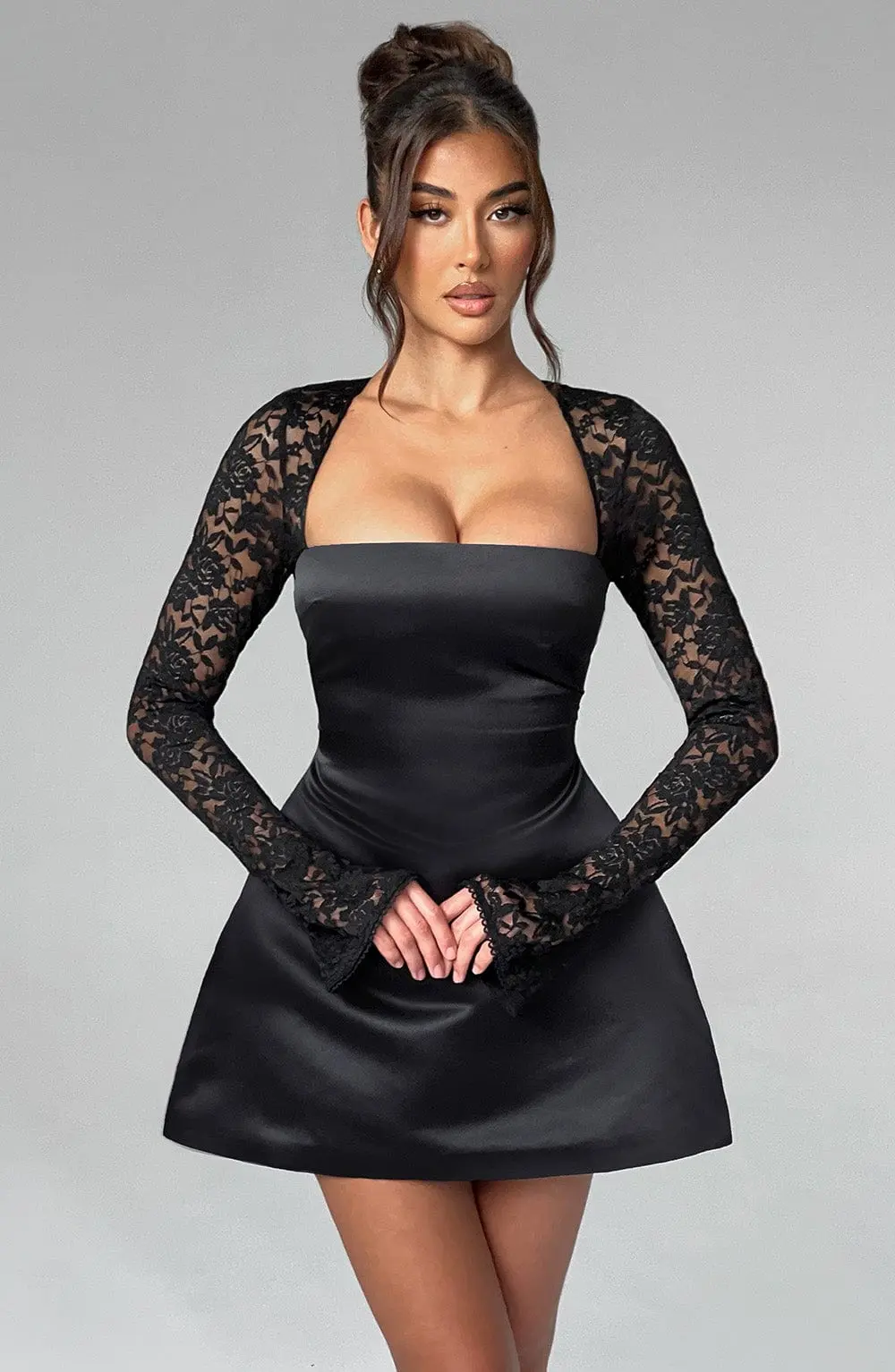 Sadie Mini Dress - Black - Image 6