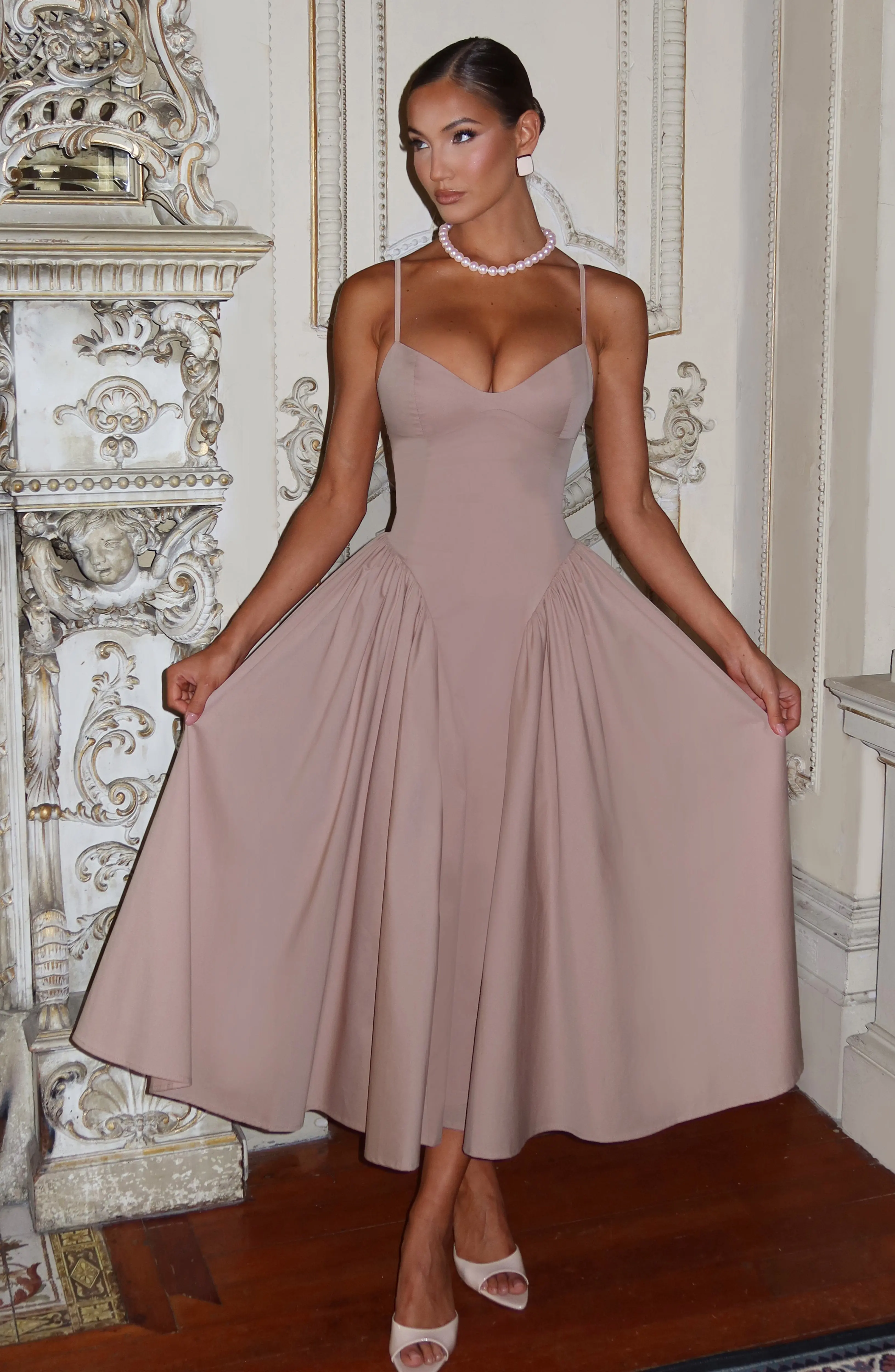 Emerson Midi Dress - Clay - Image 3