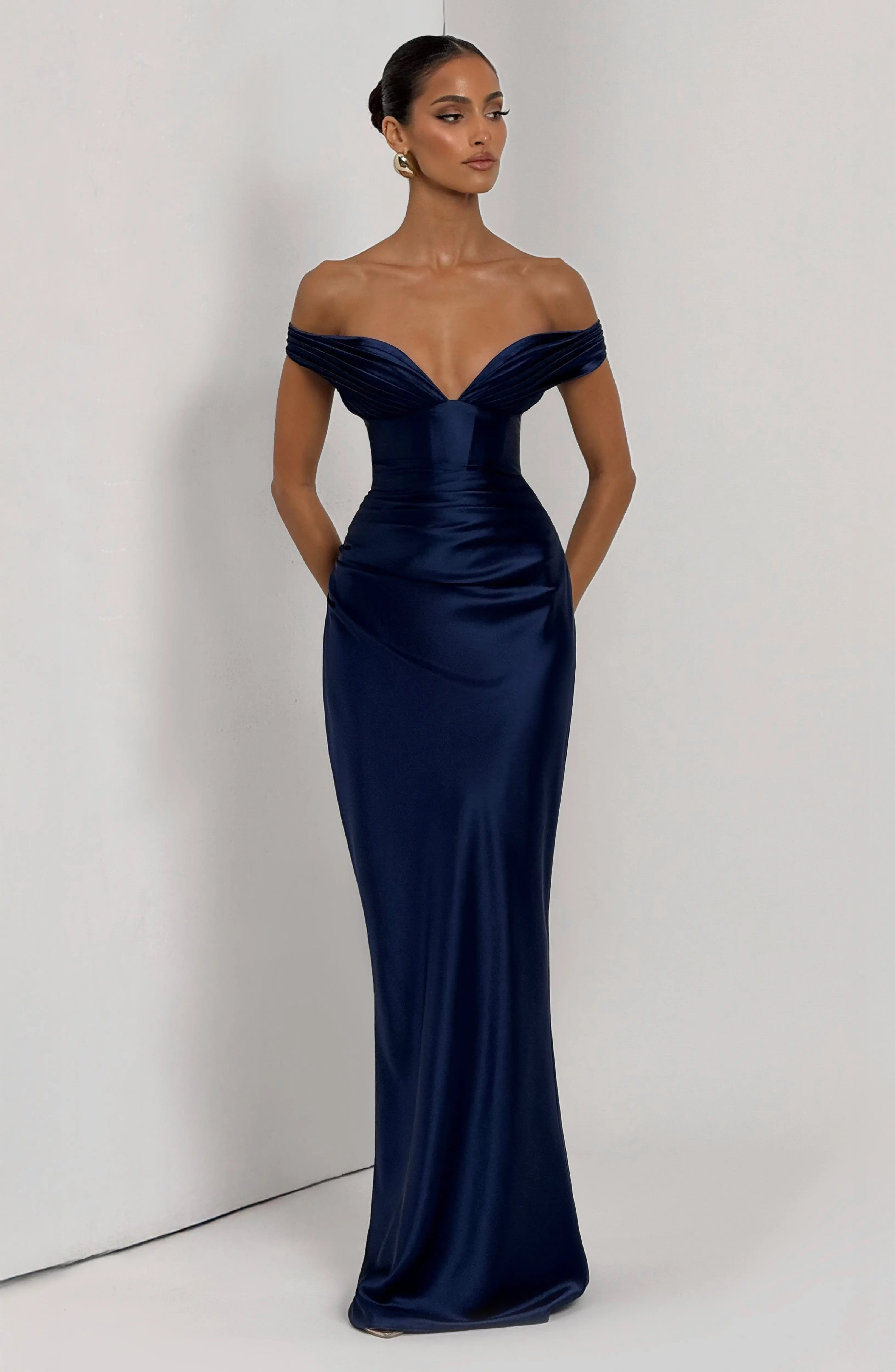 Aurelia Maxi Dress - Navy - Image 9