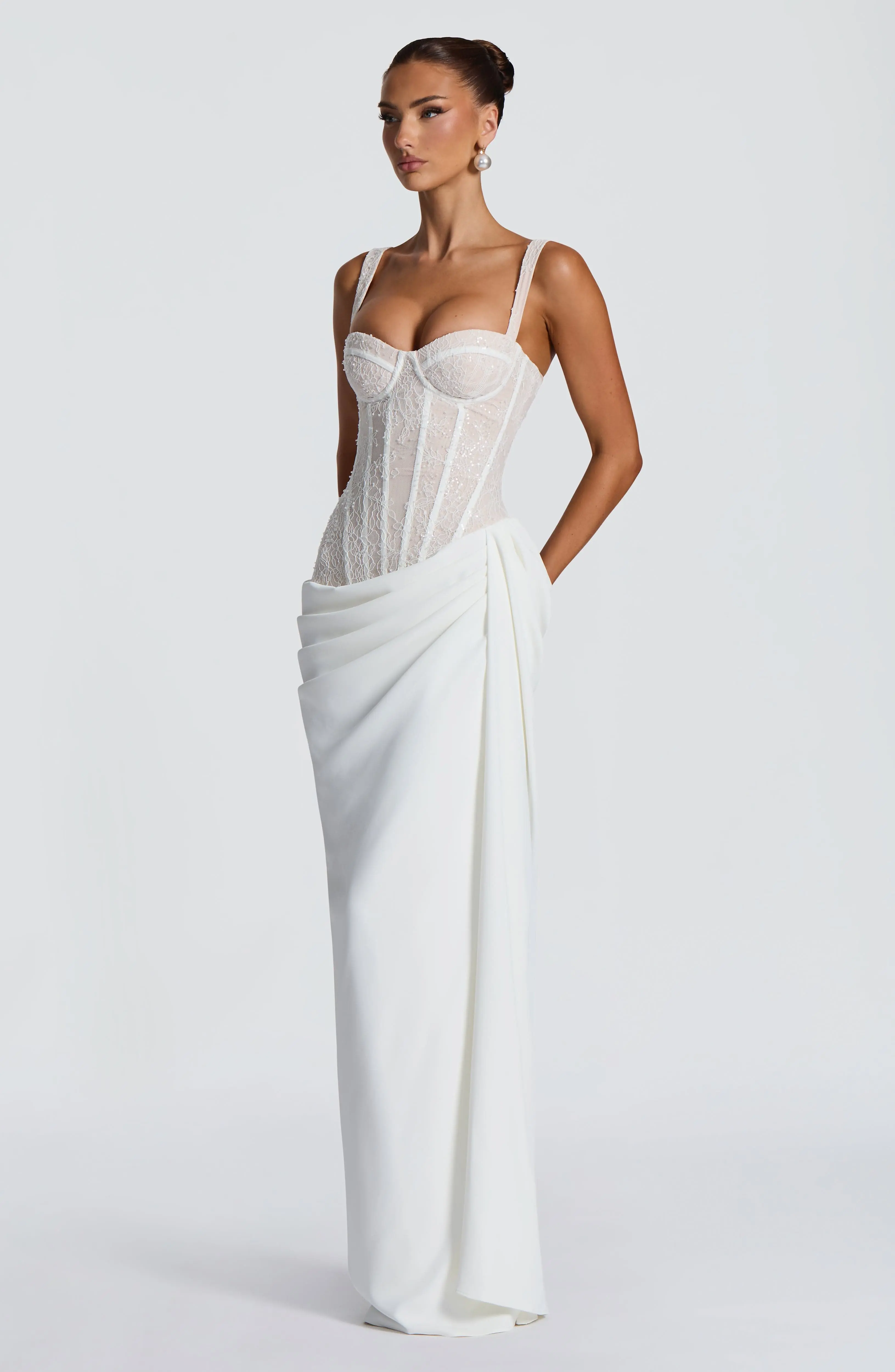 Seren Maxi Dress - Ivory - Image 5