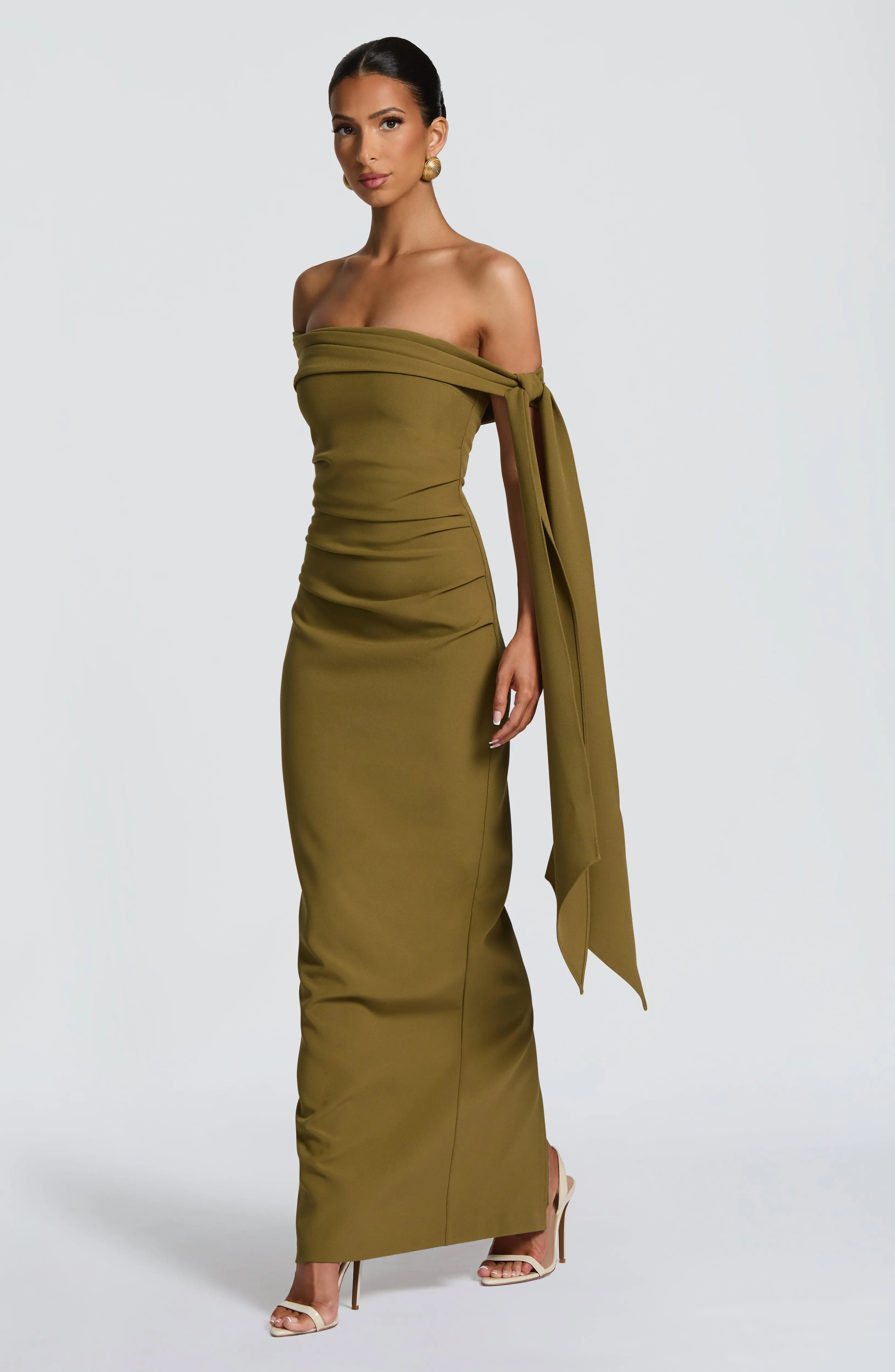 Addie Maxi Dress - Deep Olive - Image 4