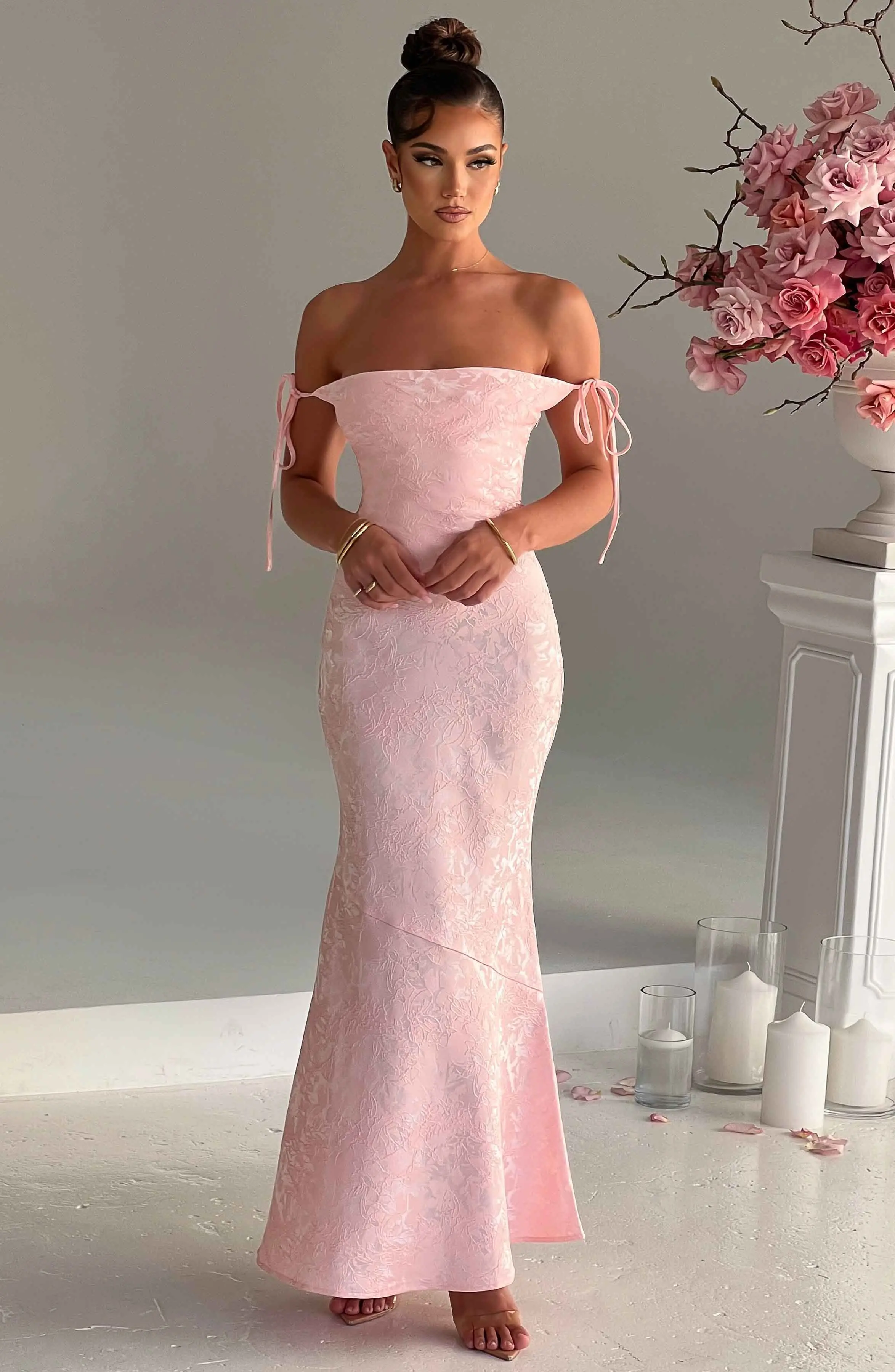 Whitney Maxi Dress - Blush - Image 2