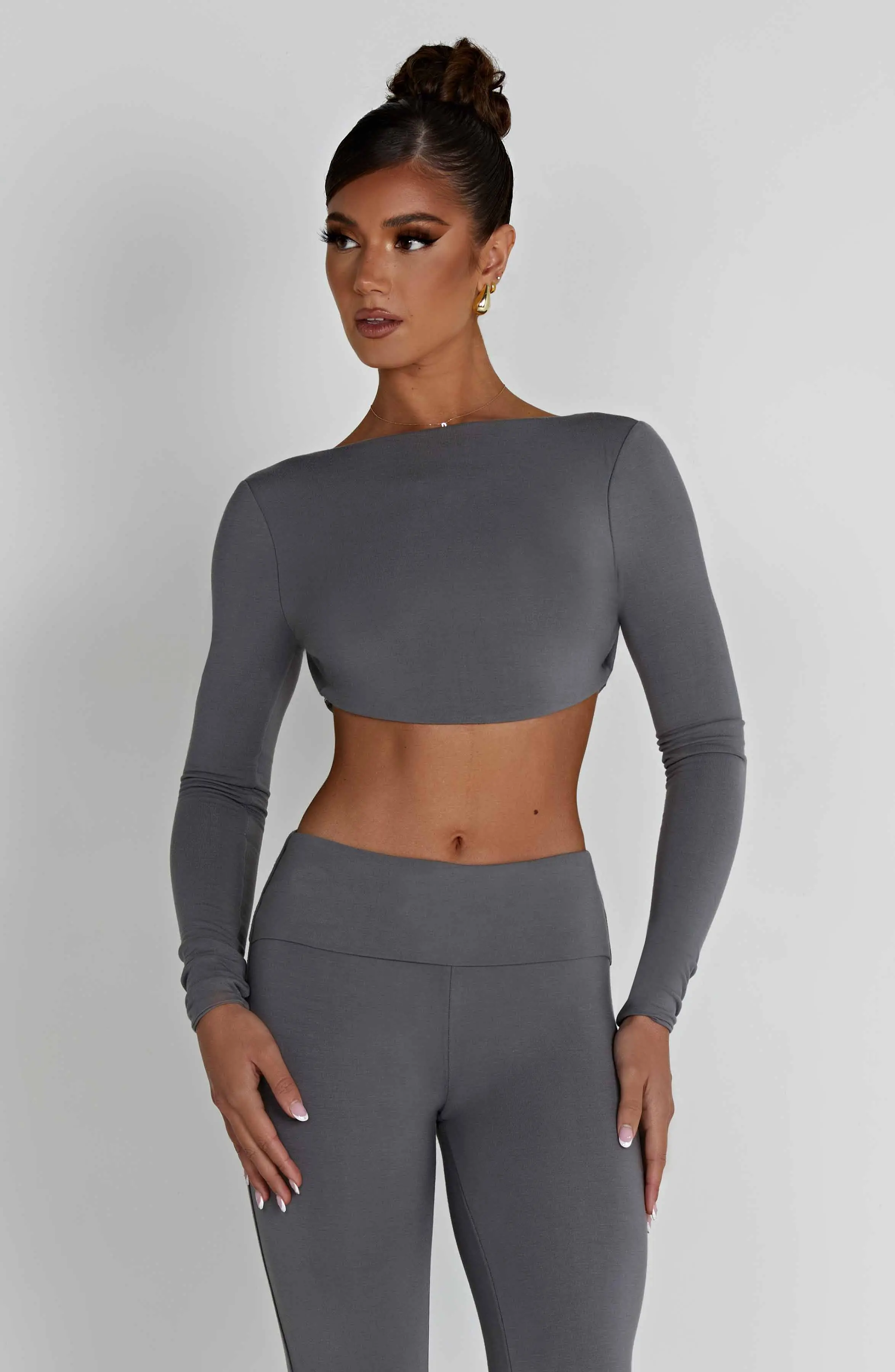Sahra Top - Charcoal - Image 7