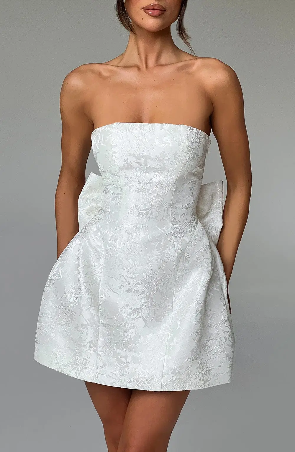 Elenora Mini Dress - Ivory - Image 11
