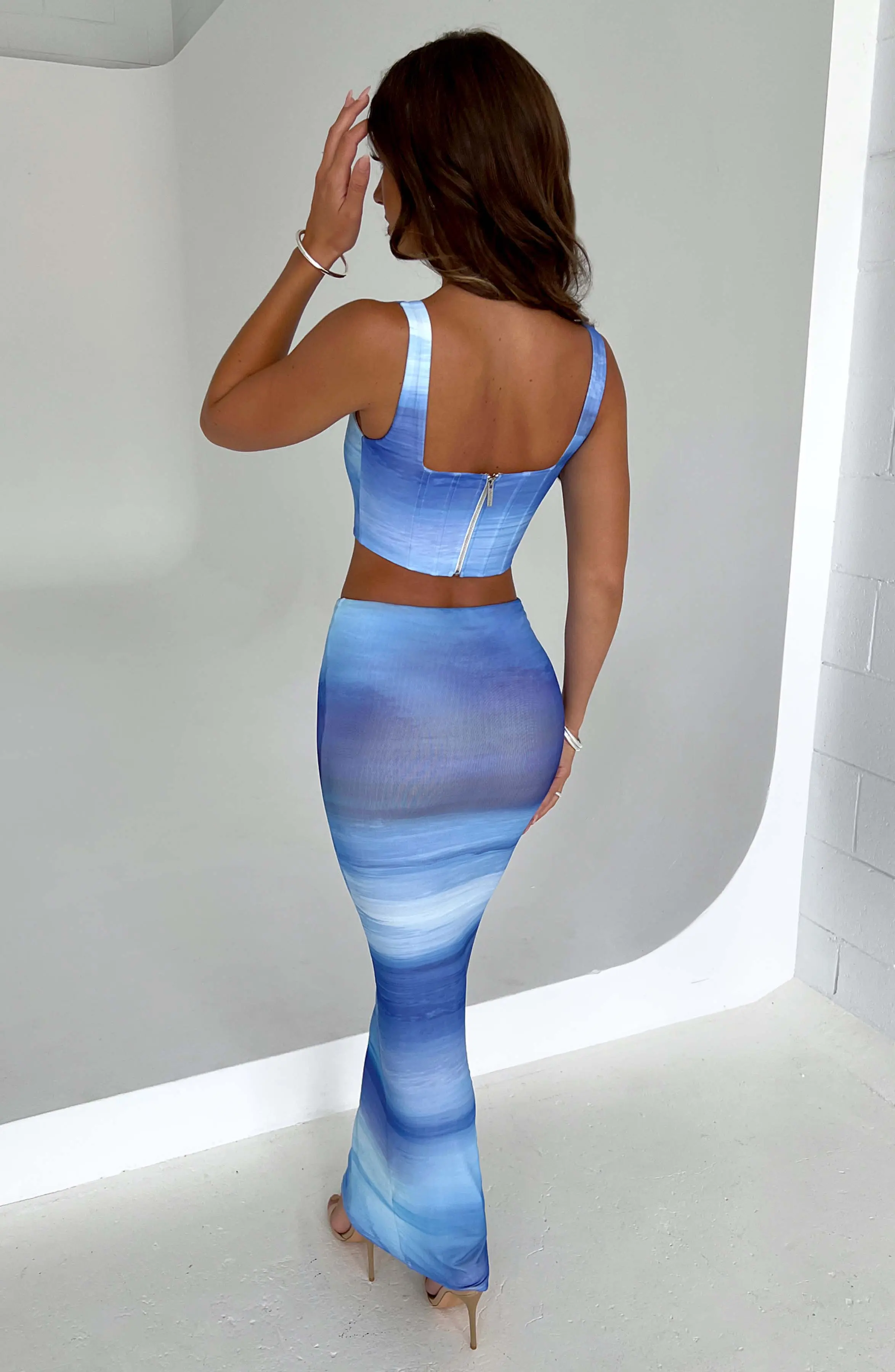 Amber Corset - Blue Haze Print - Image 5
